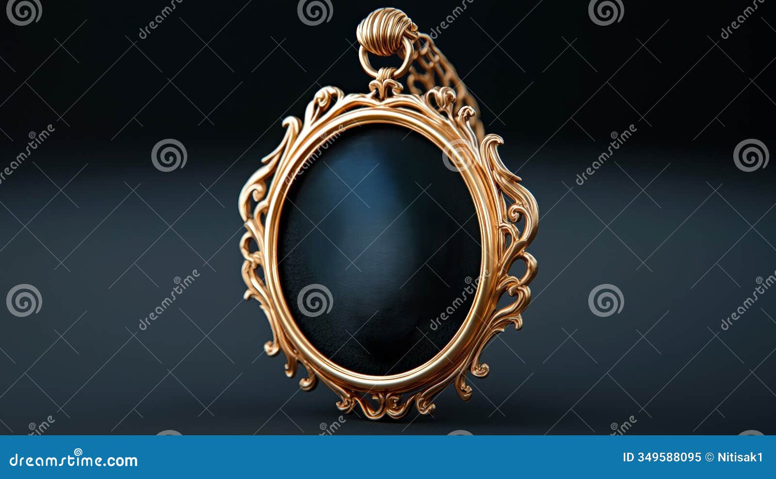ornate frame with a screaming mask dark background intricate details