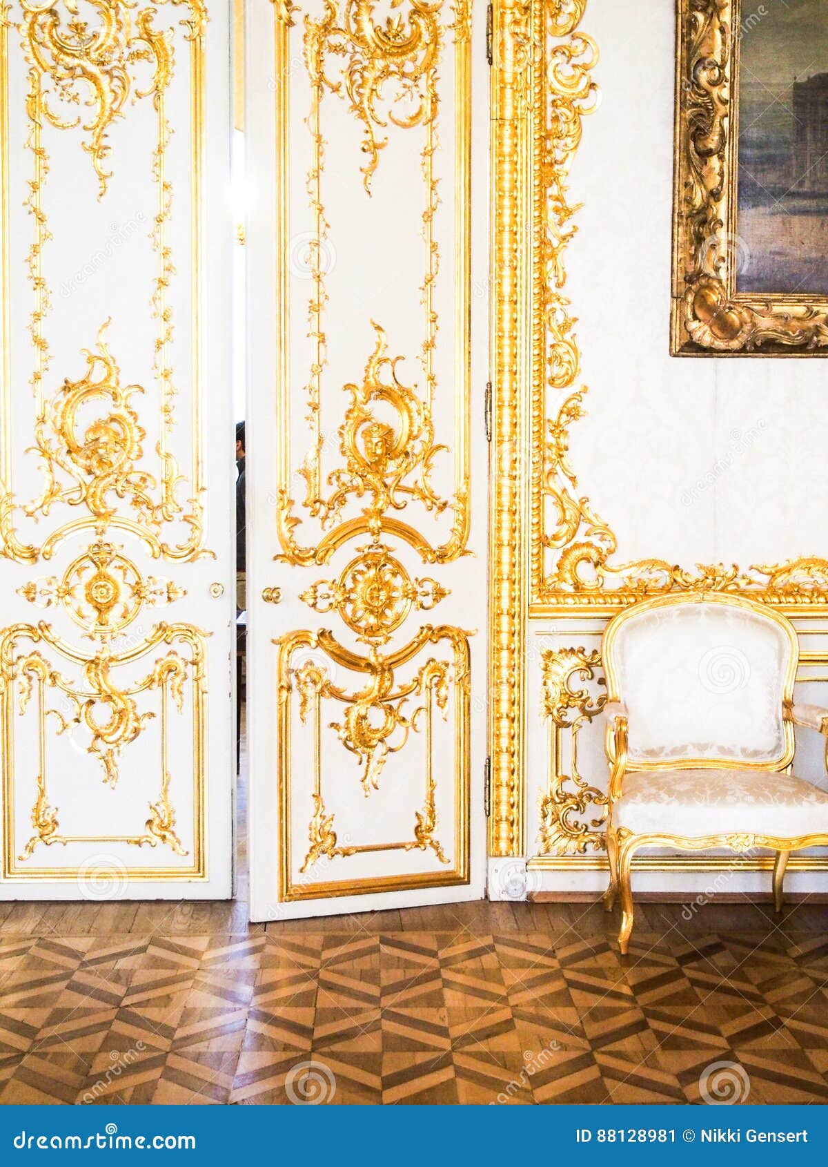 Ornate Gilded Door Stock Image Image Of Interior Glitter