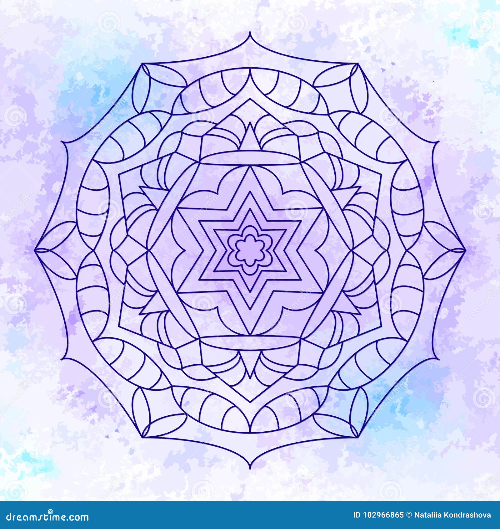 Download Abstract Ornate Mandala Background Stock Vector ...