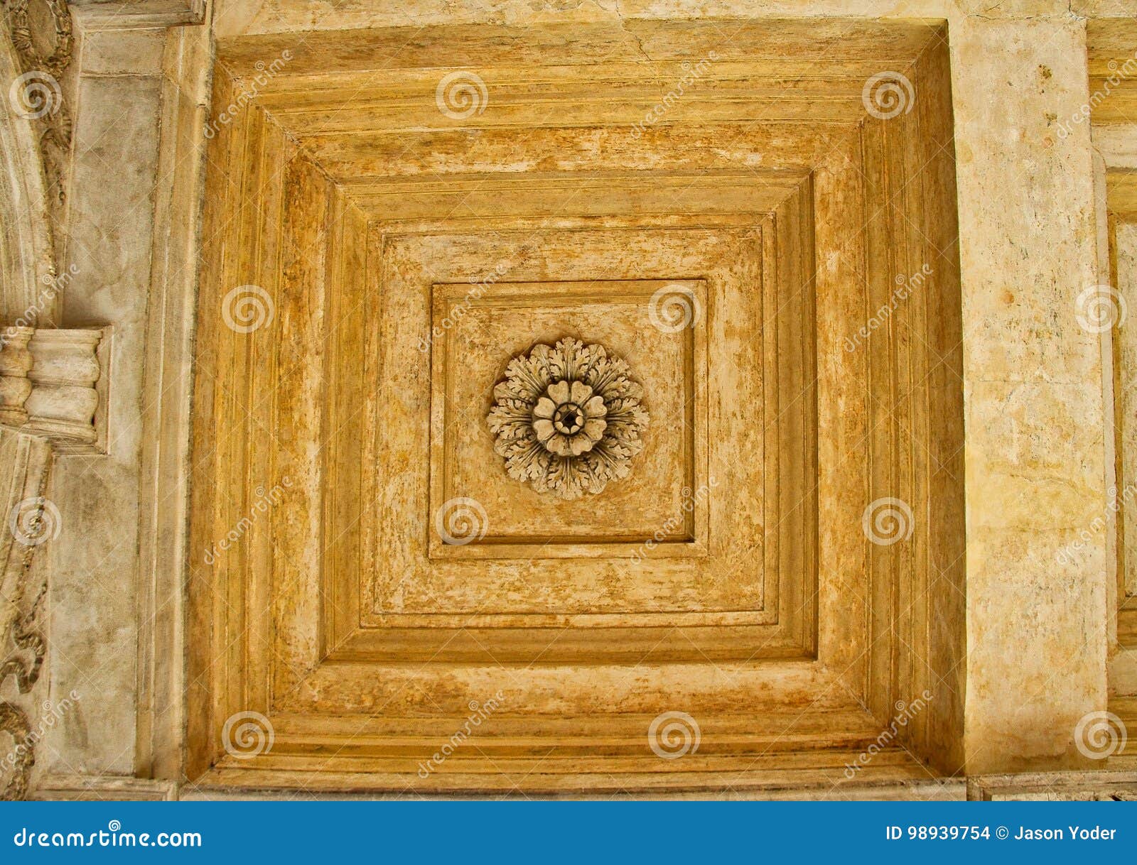 Plaster Ceiling Rose Stock Photo Image Of Interior Luxury 98939754