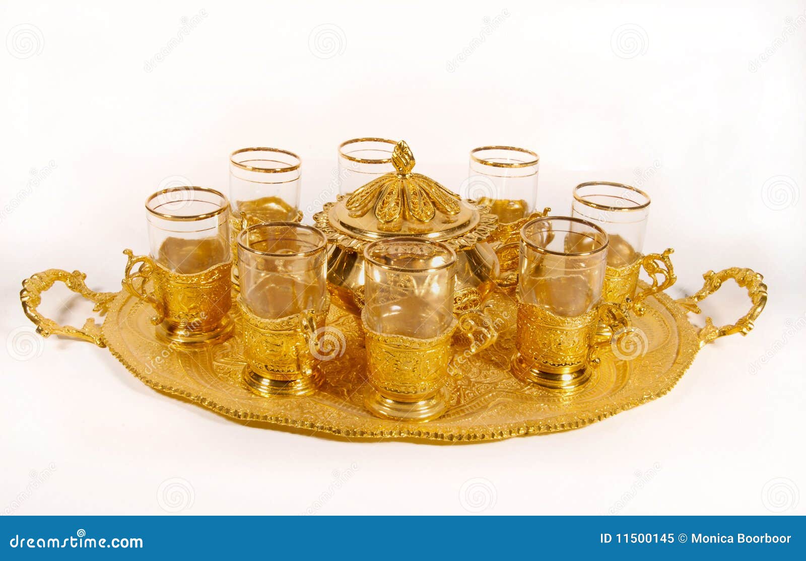 Ornate tea set stock image. Image of eastern, gold, entertain 11500145