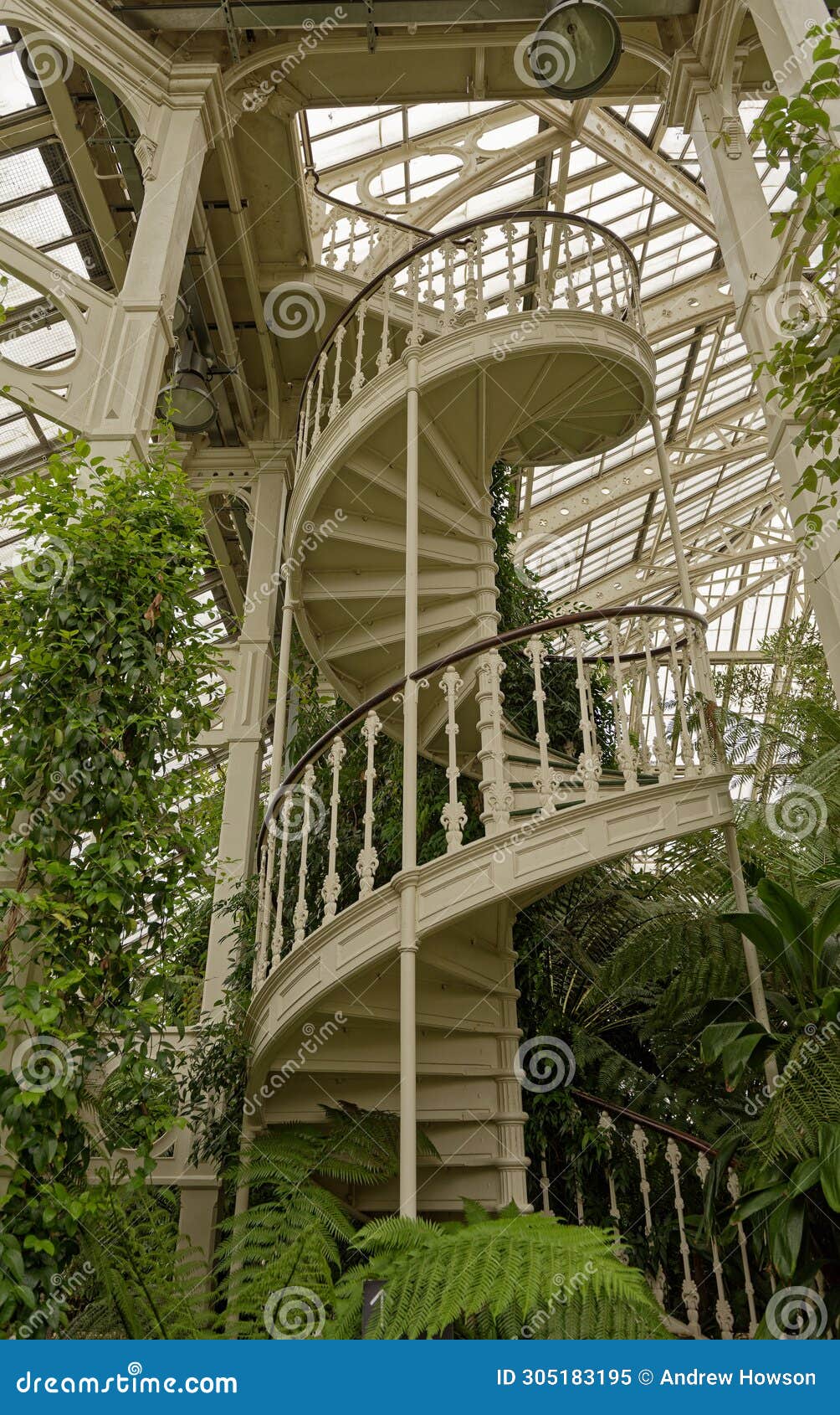 london, kew gardens: victorian staircase
