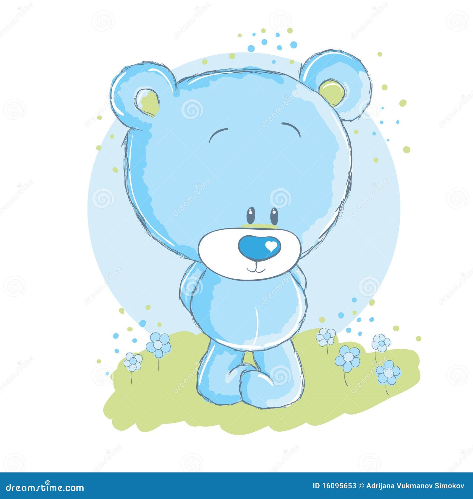 orsacchiotto azzurro