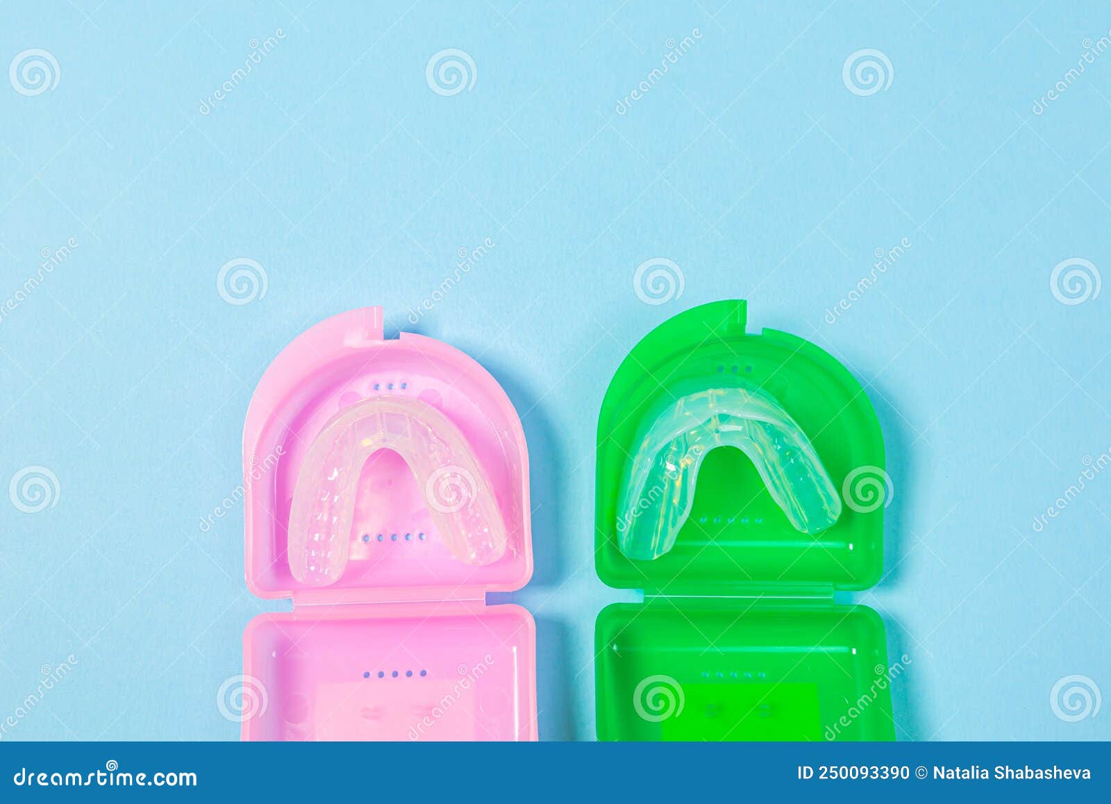 Orthodontic Silicone Simulator. Tray for Teeth in a Case Invisible