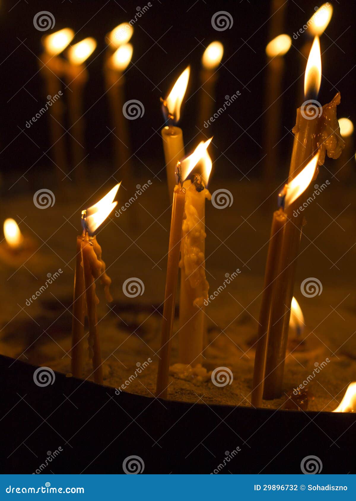 Orthodox candles. stock photo. Image of beeswax, mtskheta 29896732