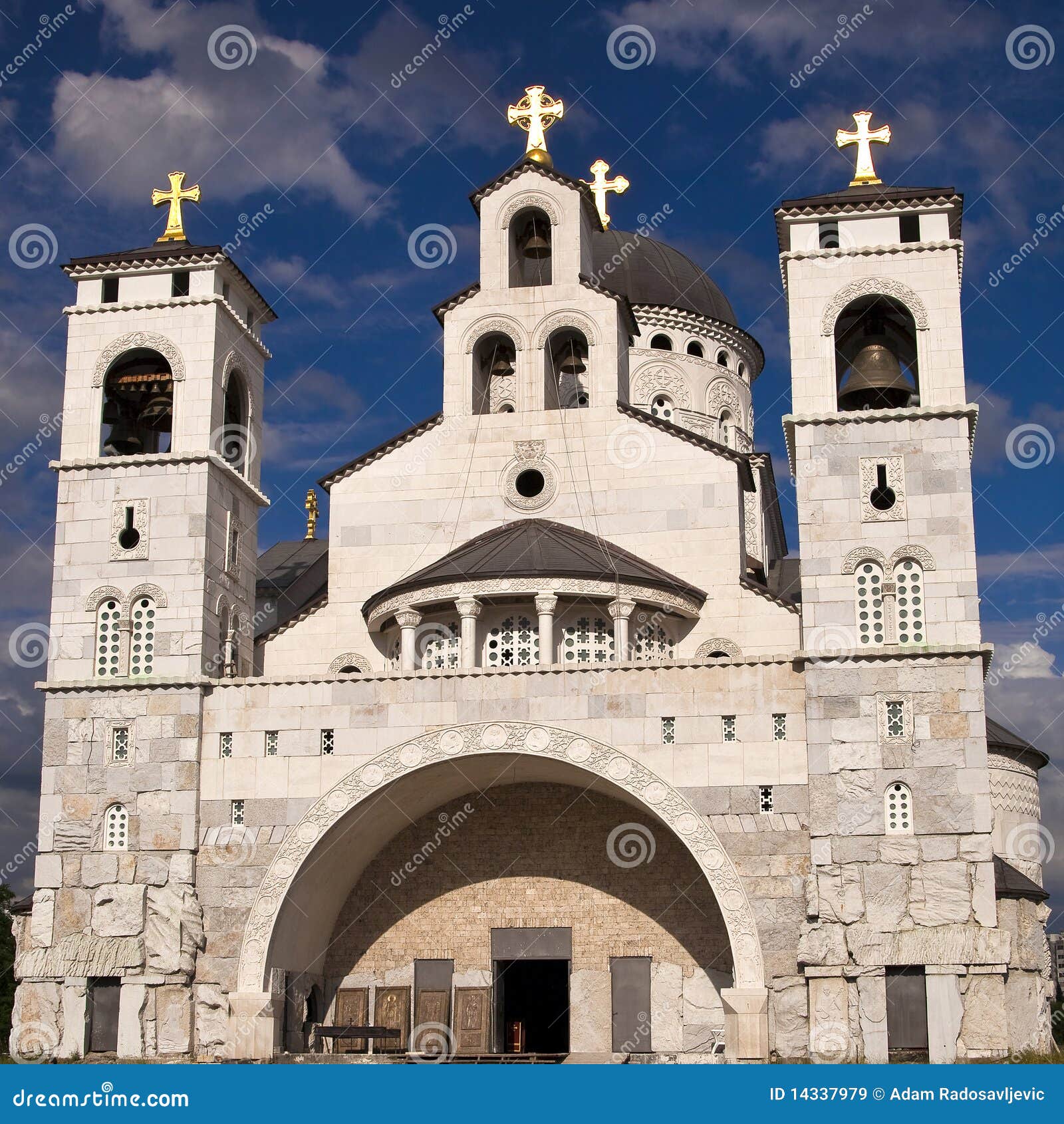 orthodox church in podgorica, montenegro