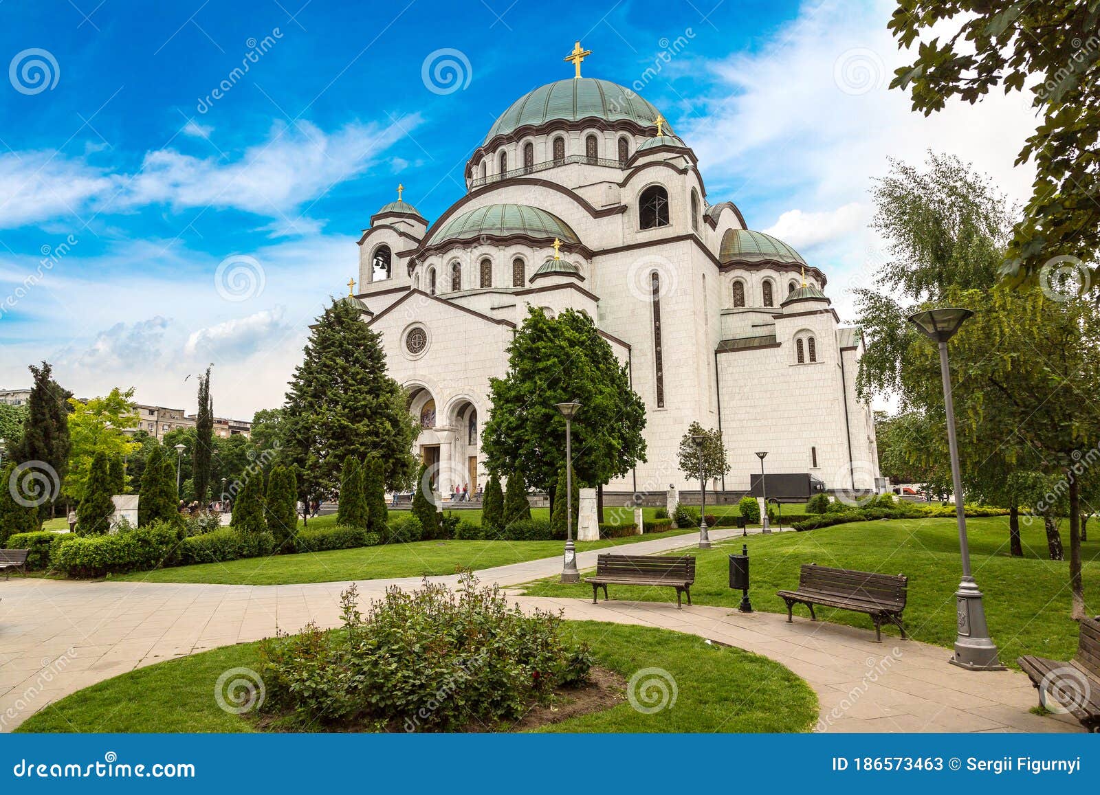 Orthodox Church of Saint Sava in Belgrade, Serbia Stock Image - Image ...