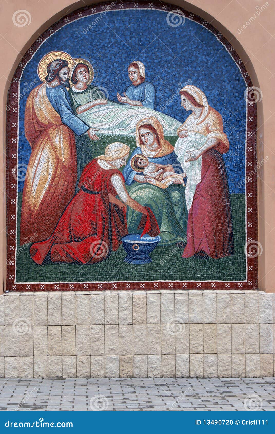 Orthodox Icon with Holy Mary and Jesus Stock Photo - Image of pray