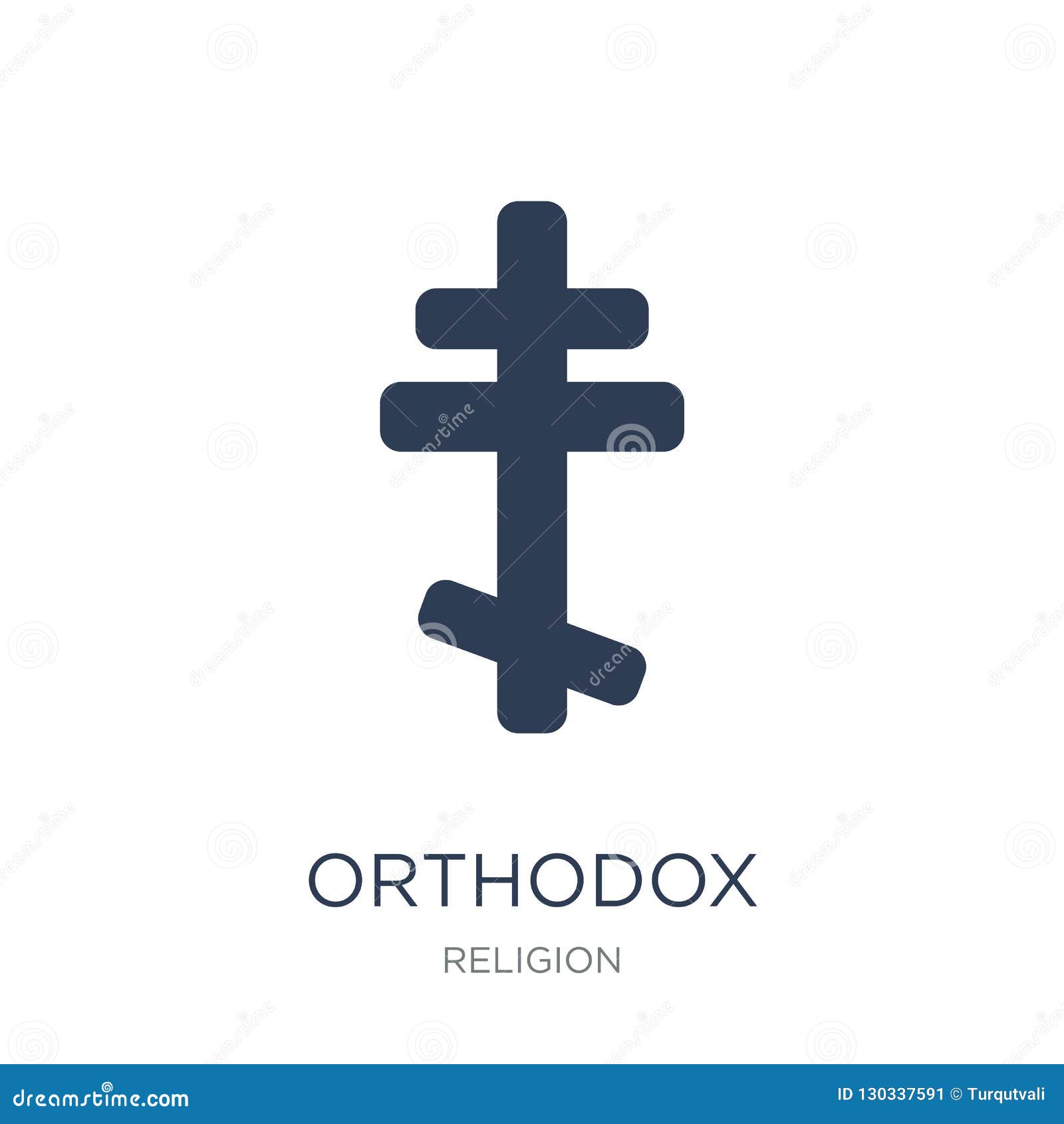 orthodox icon. trendy flat  orthodox icon on white background from religion collection