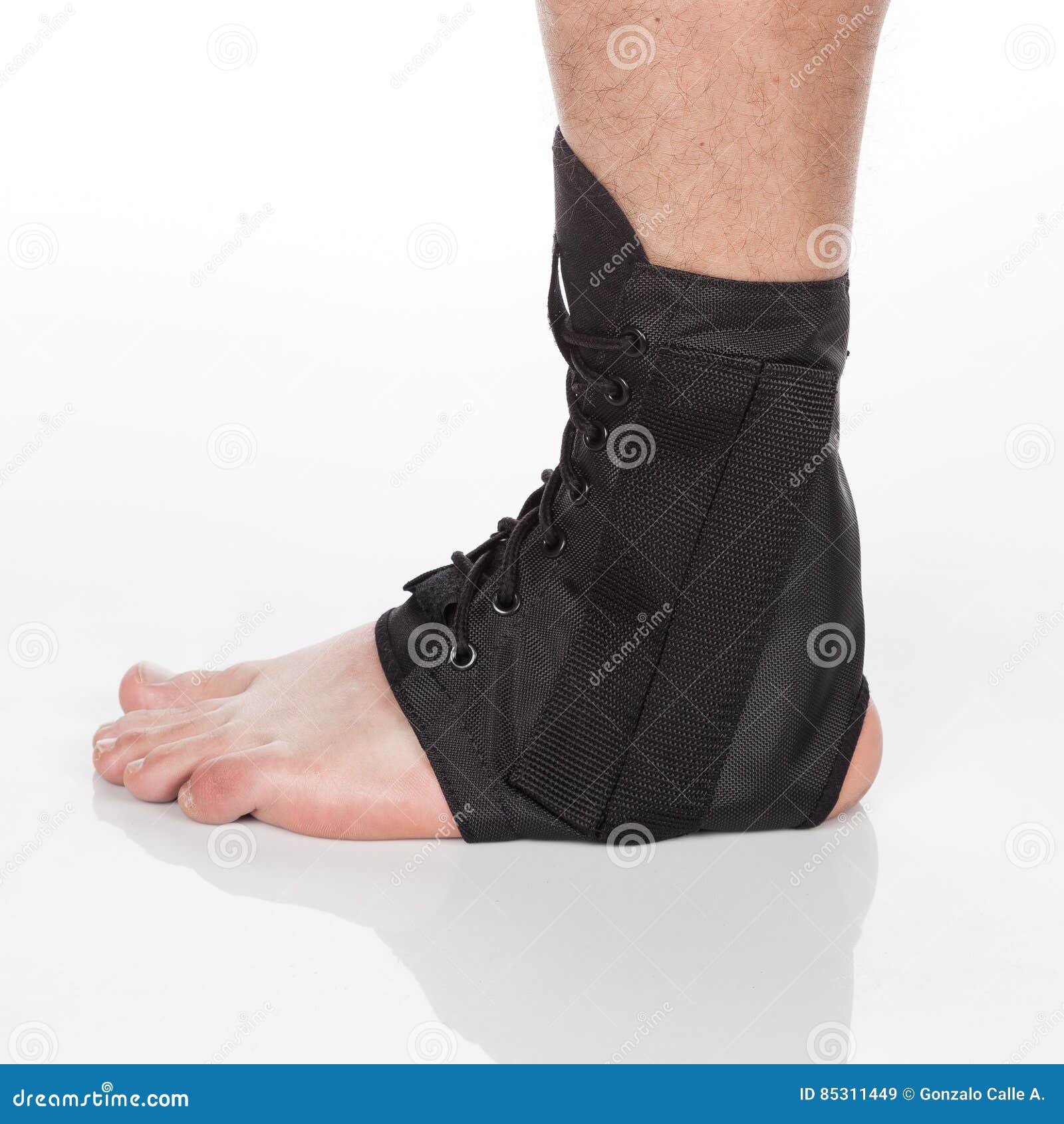 Orthopedic ankle brace stock image. Image of brace, health 85311449