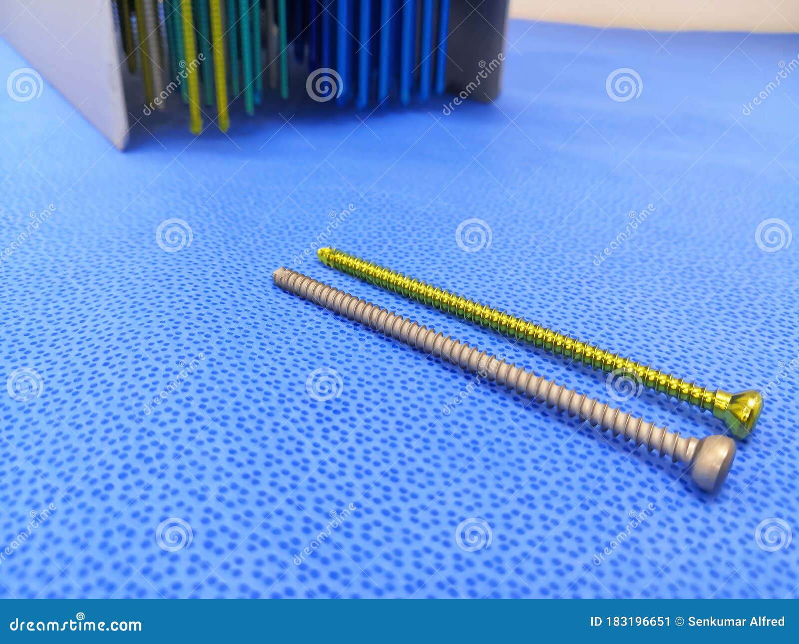 Orthopedic Surgical Screws stock image. Image of hexagonal 183196651