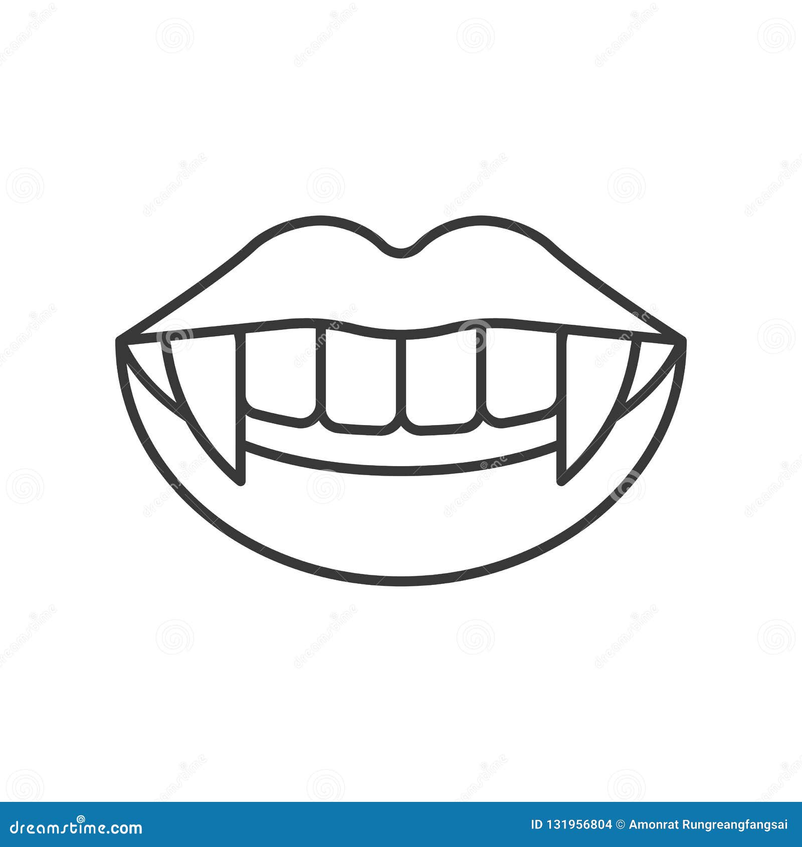 Dentes, Ilustração Do ícone Dentes Do Vampiro Para Desenho Gráfico