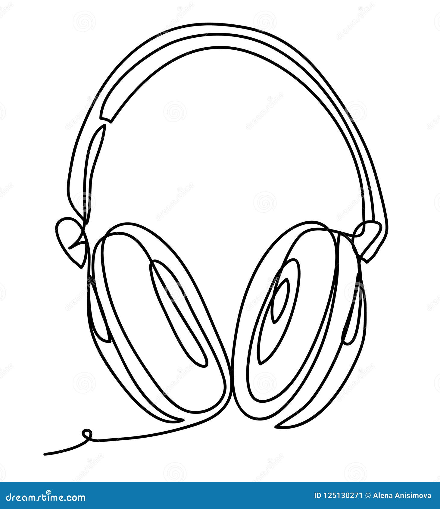 música fone de ouvido dispositivo vetor ilustração. Esportes e lazer ou  tecnologia objeto ícone conceito. sem fio fone de ouvido para jogos e música  vetor Projeto com sombra. música estúdio logotipo Projeto.