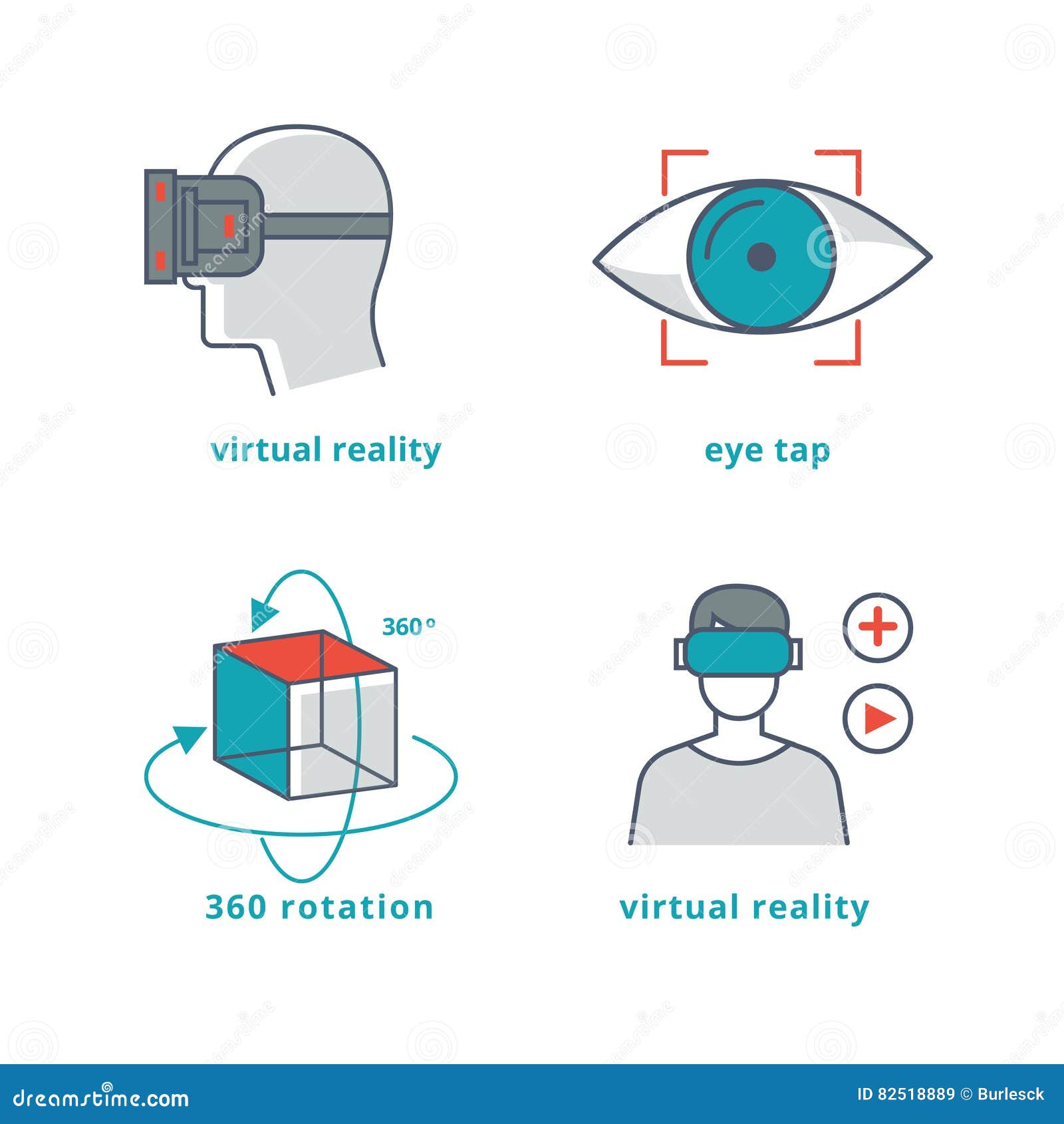 Os Sinais Da Realidade Virtual Ajustaram-se Para Os Jogos 3D E O