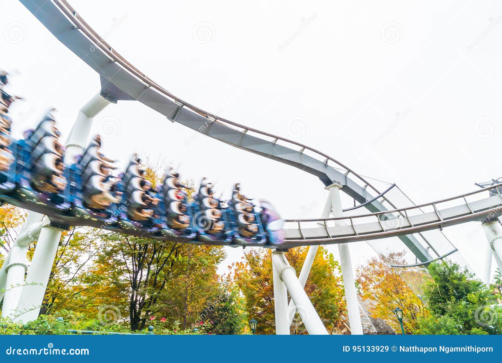 Osaka, Japan NOV 21 2016 Roller Coaster in Universal Studios