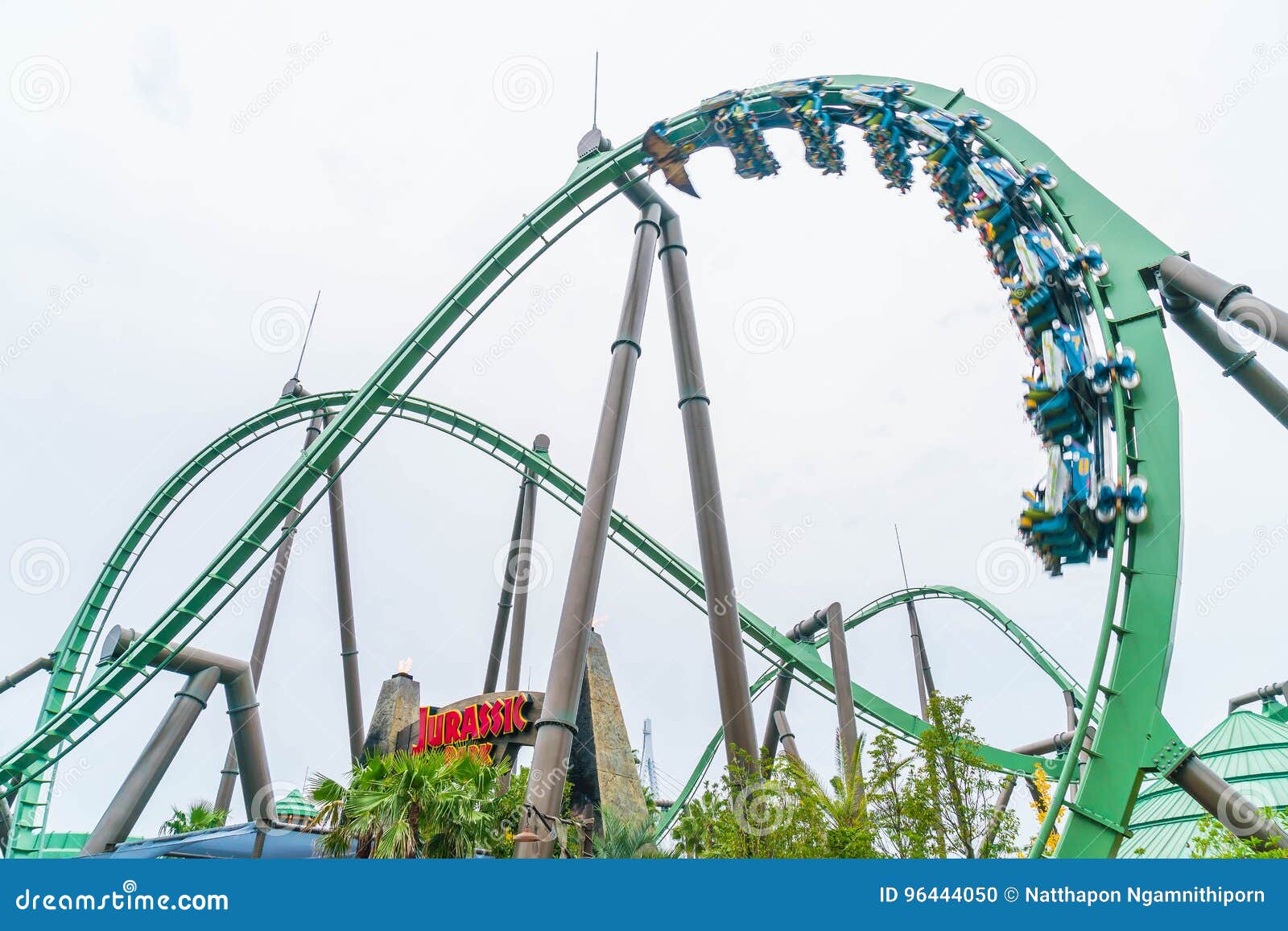 Osaka, Japan NOV 21 2016 Roller Coaster in Universal Studios