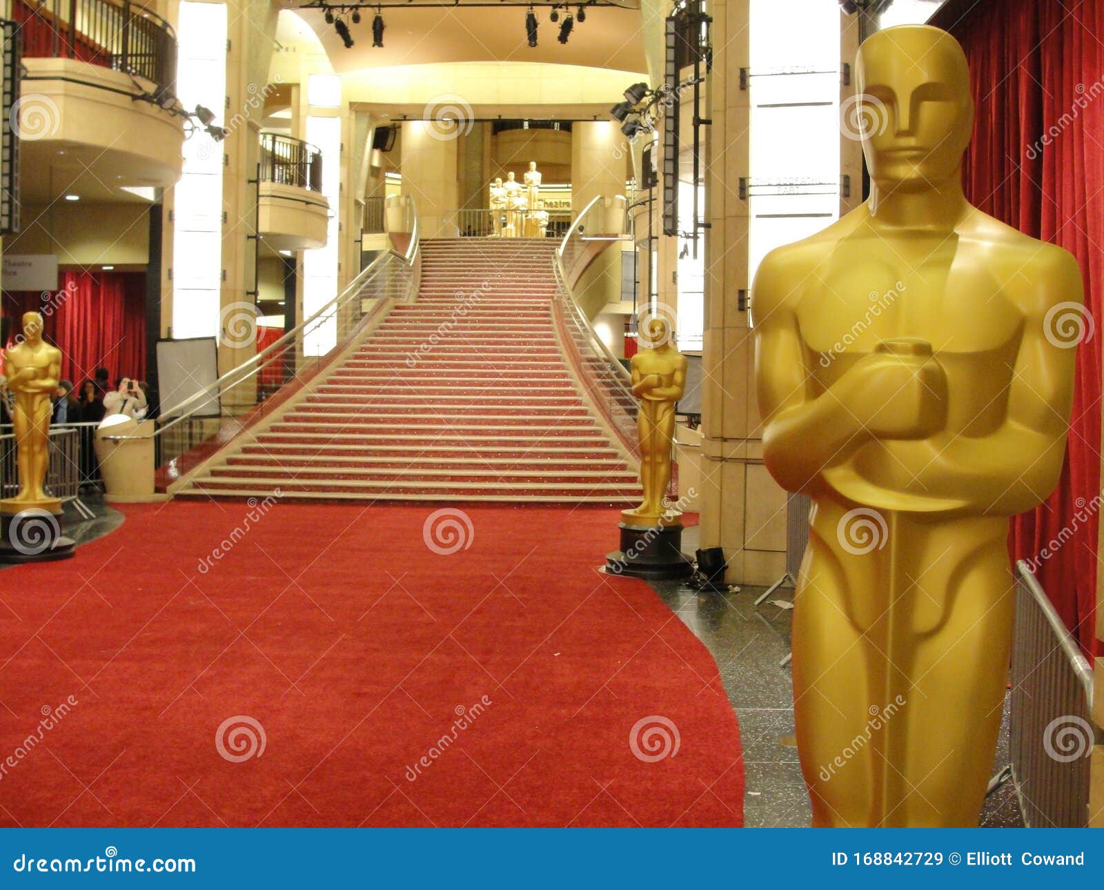 Oscar Statues Along the Red Carpet at the Academy Awards Editorial