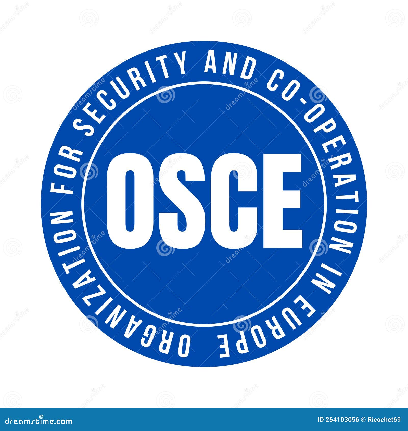 OSCE Organization for Security and Cooperation in Europe Symbol Stock