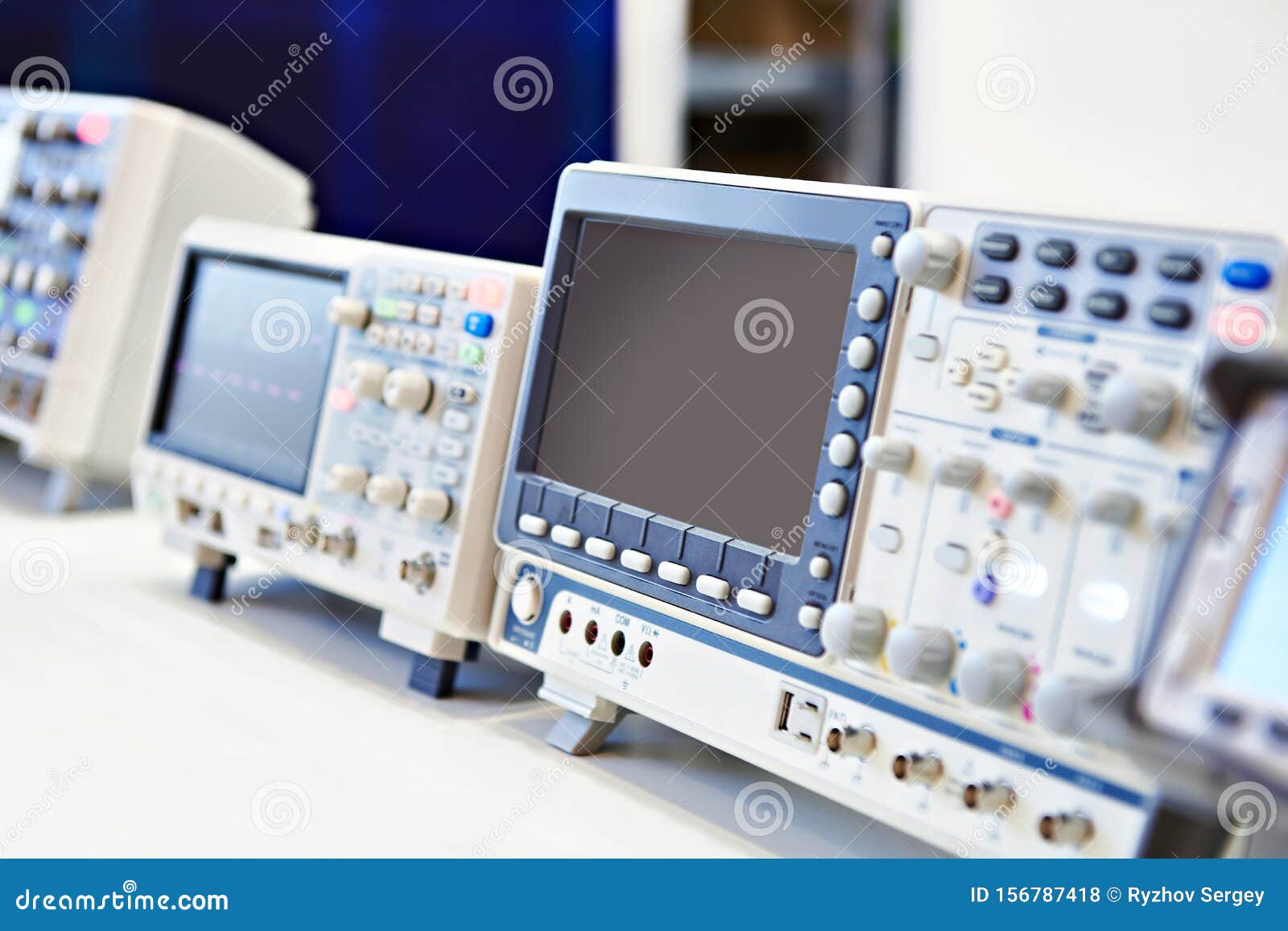 Oscilloscope in store stock photo. Image of research 156787418
