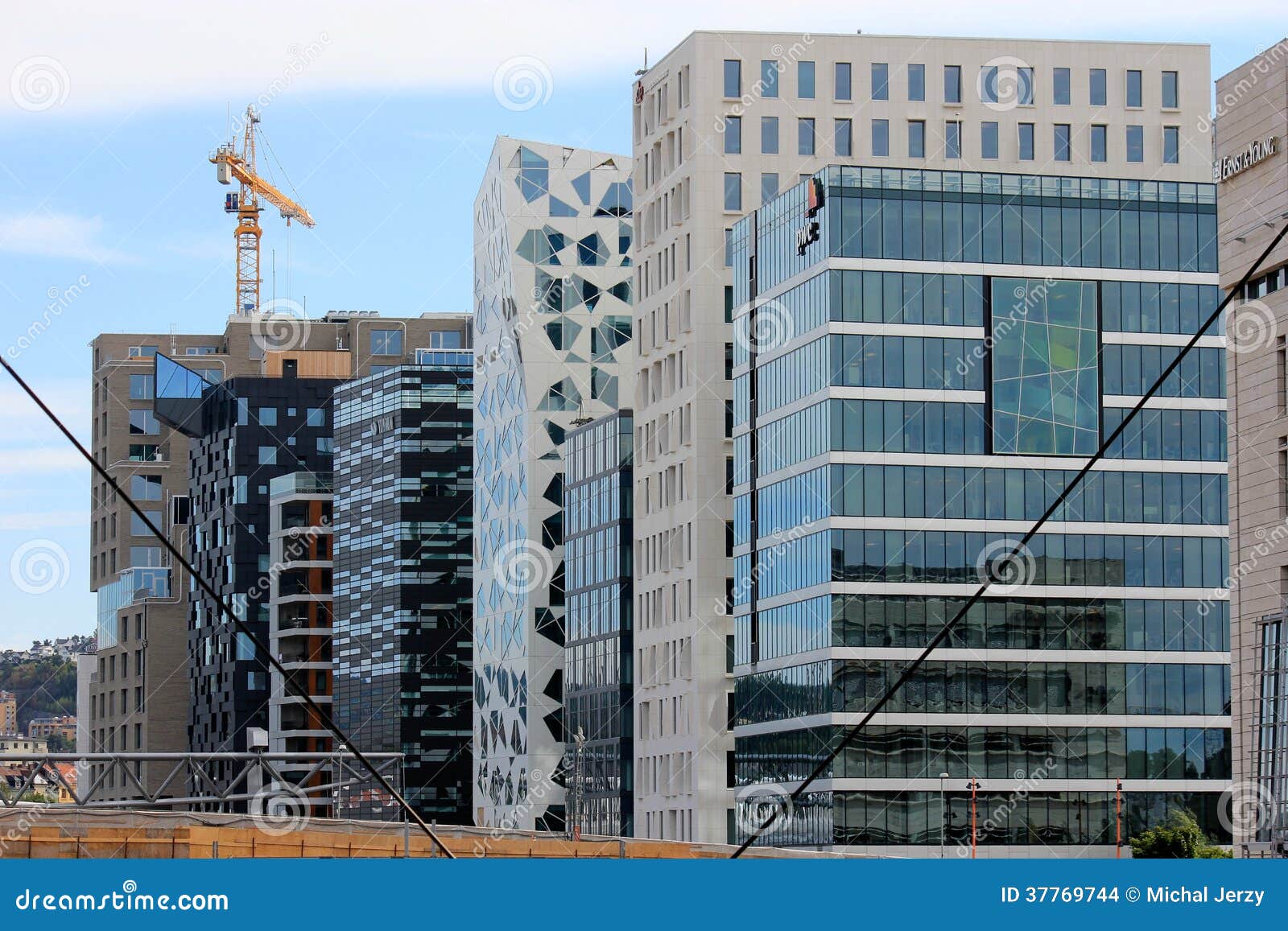 Oslo, Norway, Business editorial stock image. Image of construction