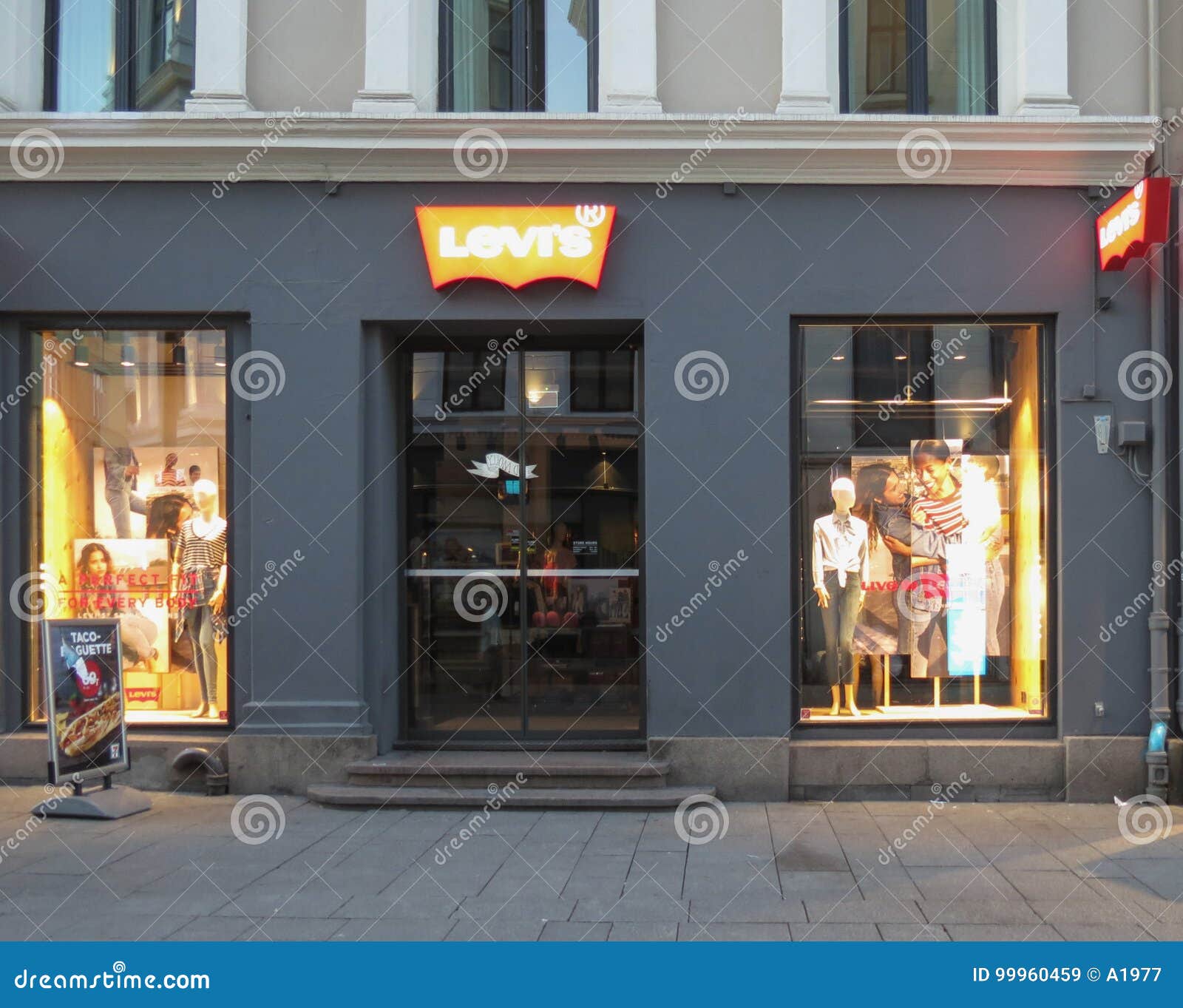 Levi s store in Oslo editorial stock image. Image of europe - 99960459