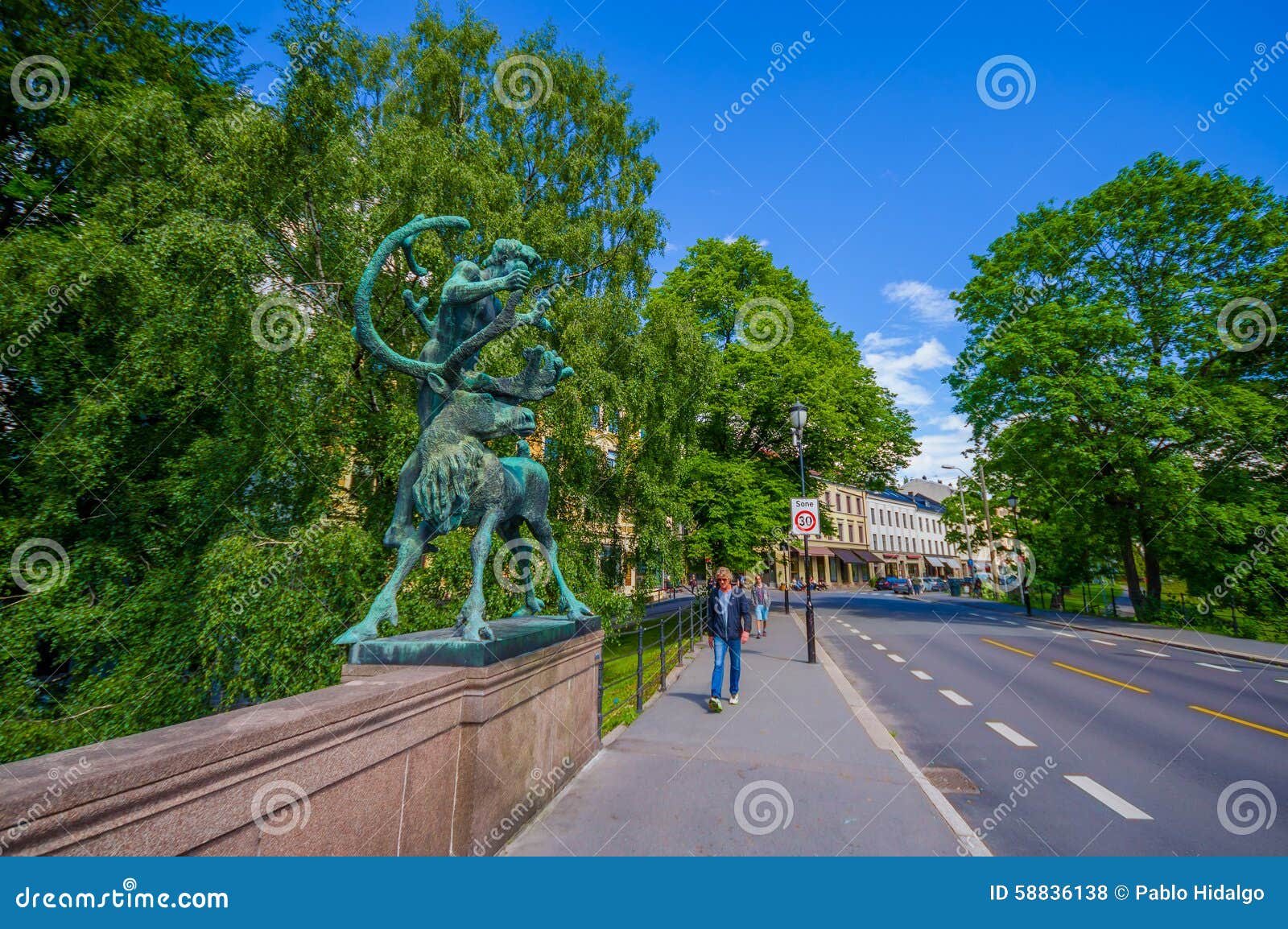 OSLO, NORWAY - 8 JULY, 2015: Famous Ankerbrua with Editorial Stock ...