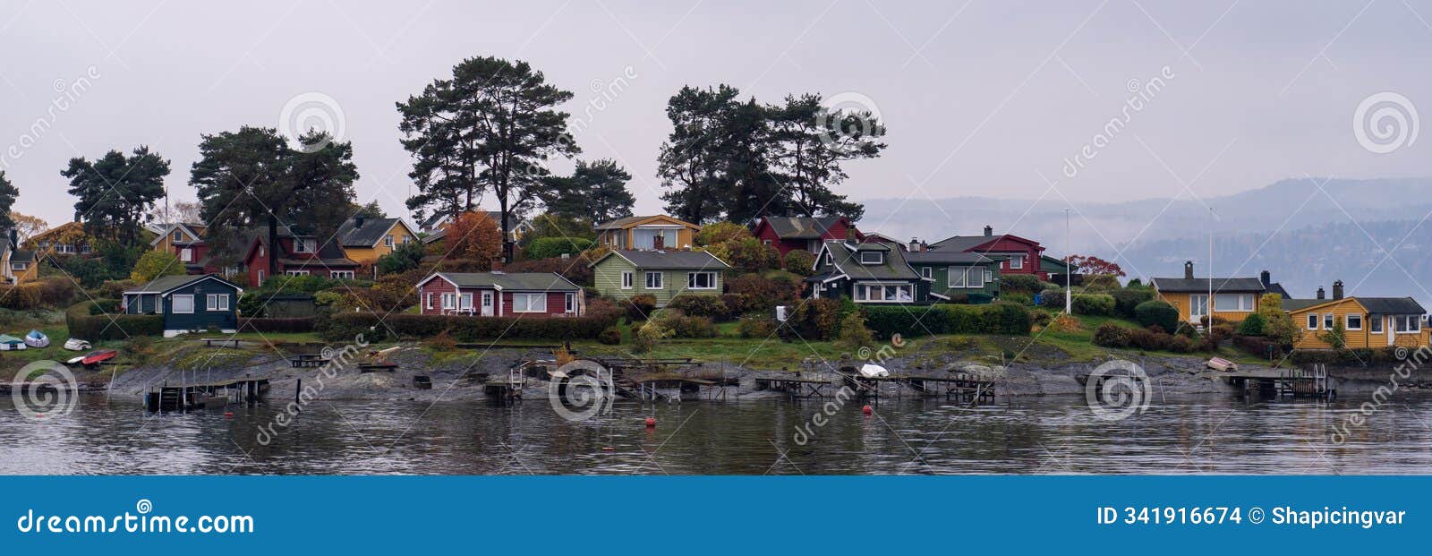 oslo, norway - october 20, 2024: oslofjord (oslofjorden),
