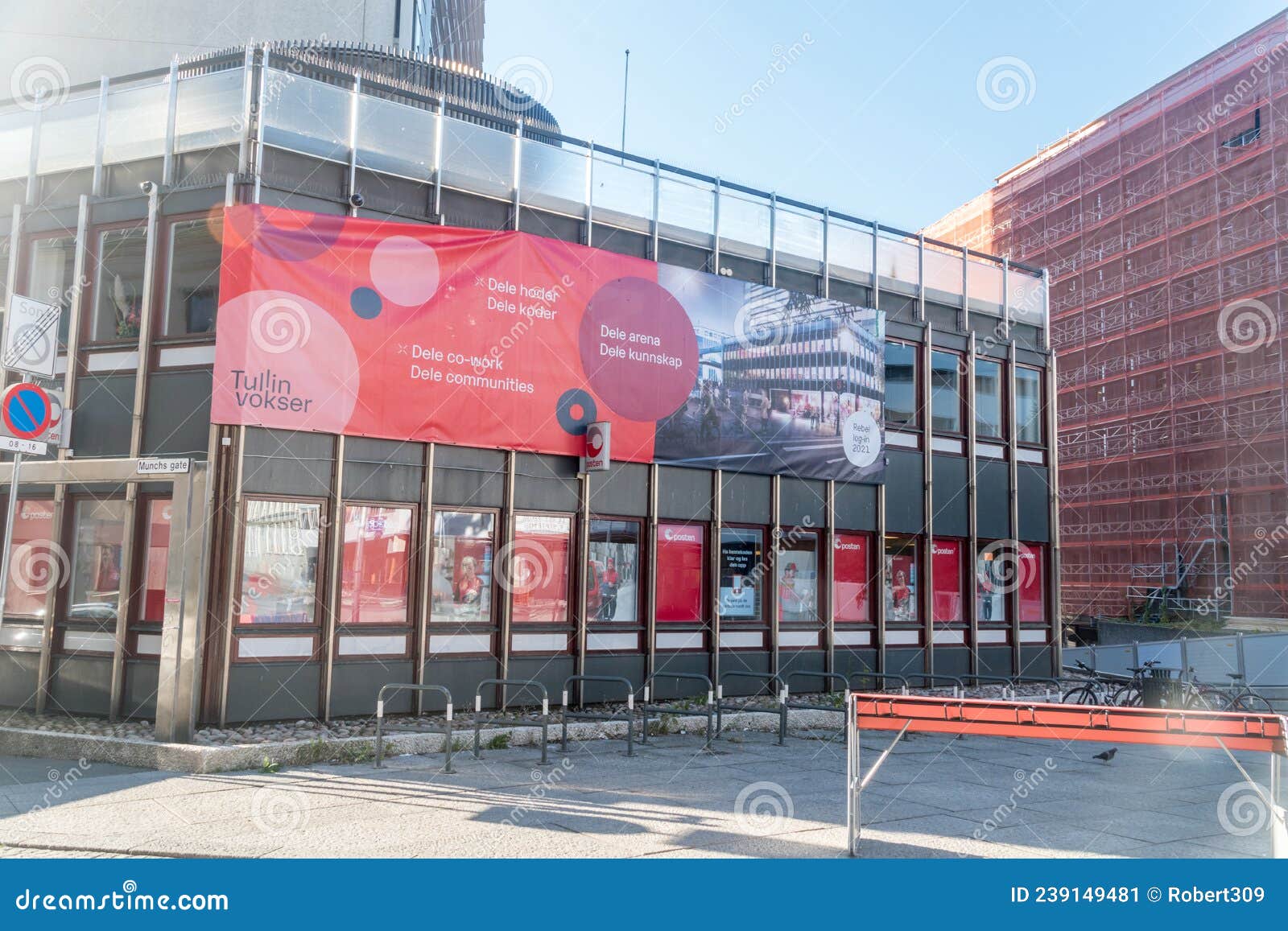 Post Office Building of Norwegian Posten Editorial Photo Image of