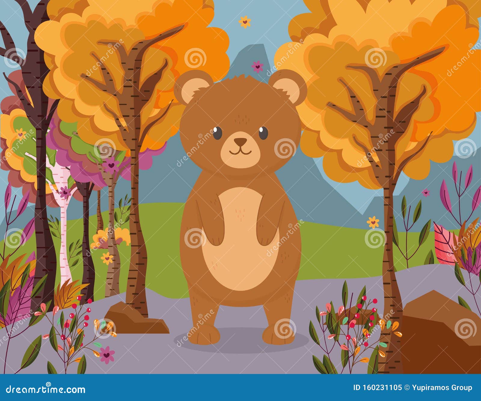 Oso Lindo Parado En El Bosque Hola Otoño Ilustración del Vector - Ilustración de lindo, hola: 160231105 Oso Lindo Parado En El Bosque Hola Otoño Ilustración del Vector - Ilustración de lindo, hola: 160231105