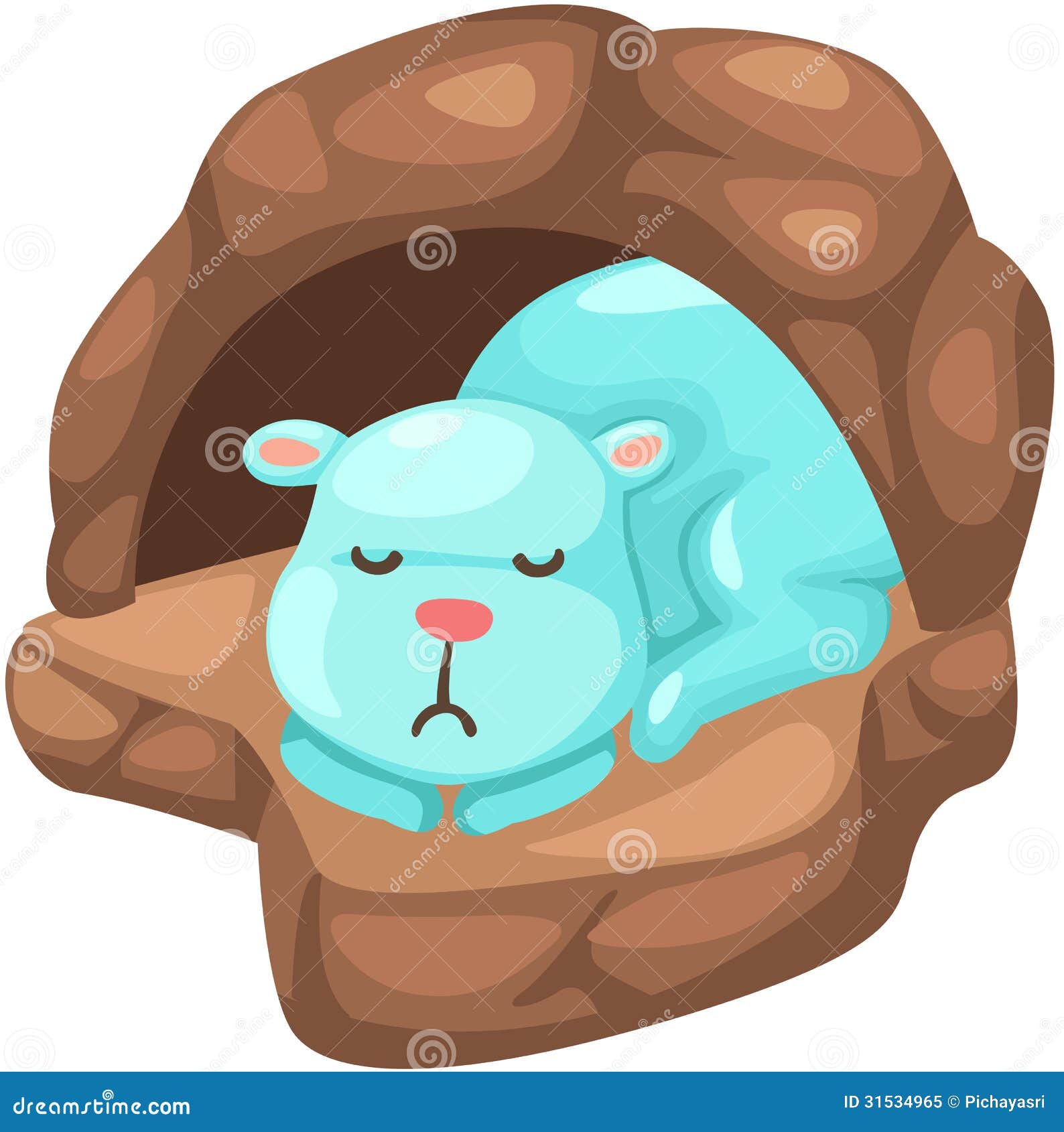 Oso Lindo Que Duerme En La Cueva Ilustración del Vector - Ilustración de muestra, blanco: 31534965 Oso Lindo Que Duerme En La Cueva Ilustración del Vector - Ilustración de muestra, blanco: 31534965