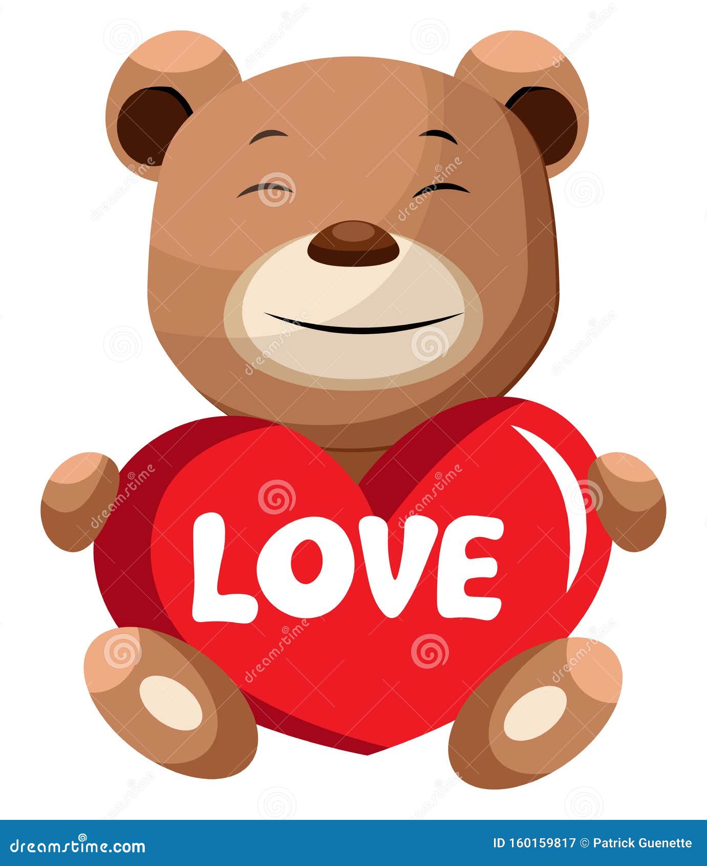 Oso Marrón Sosteniendo El Corazón Dice Vectorial Ilustración Del Amor Ilustración del Vector - Ilustración de vectorial, sosteniendo: 160159817