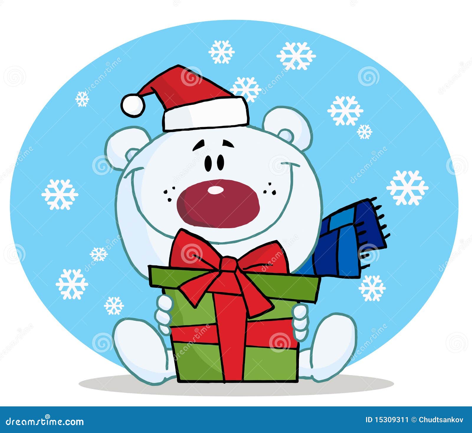 Oso polar de la Navidad ilustración del vector. Ilustración de polarizado - 15309311 Oso polar de la Navidad ilustración del vector. Ilustración de polarizado - 15309311