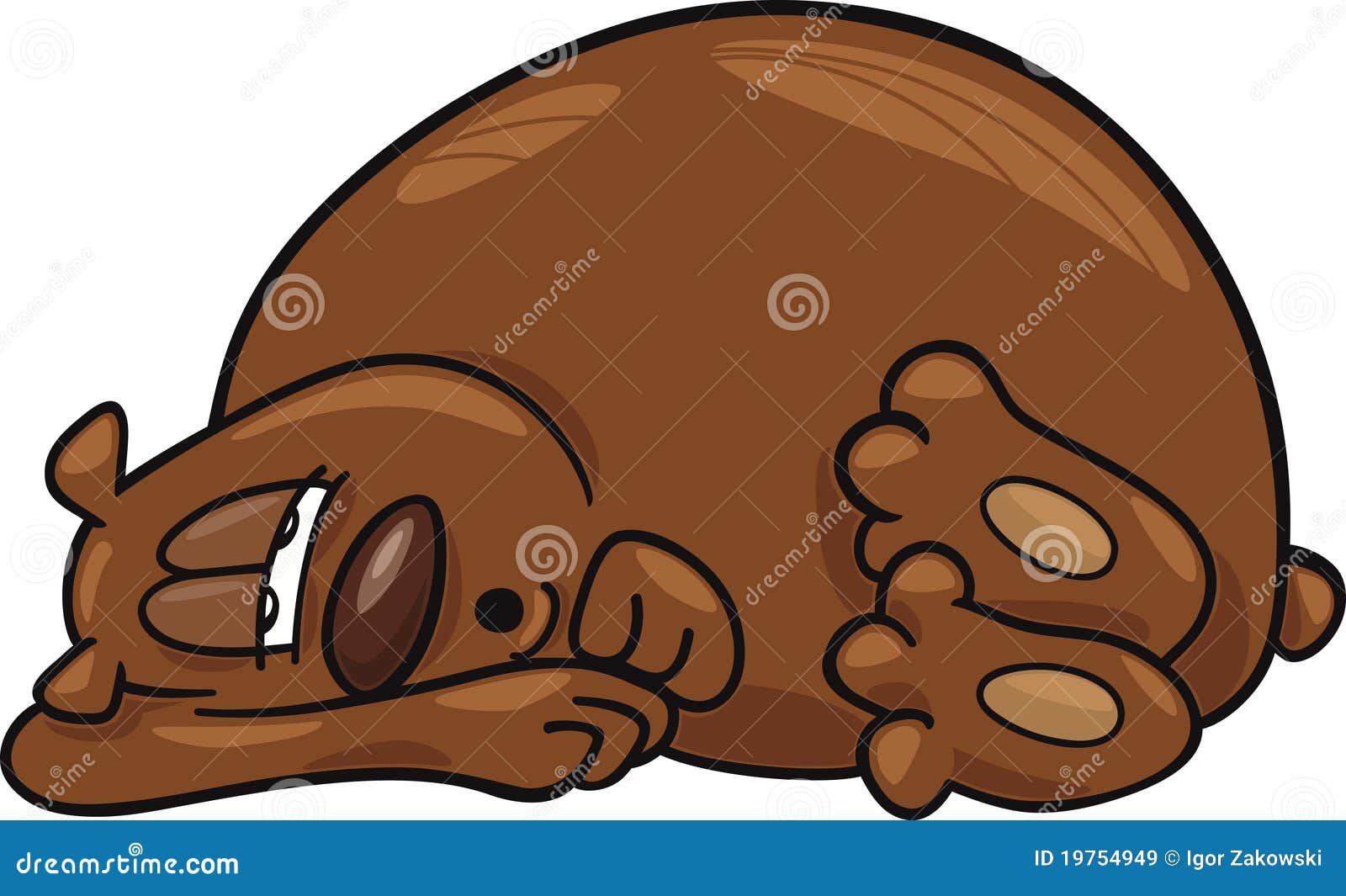 Oso soñoliento ilustración del vector. Ilustración de historieta - 19754949 Oso soñoliento ilustración del vector. Ilustración de historieta - 19754949
