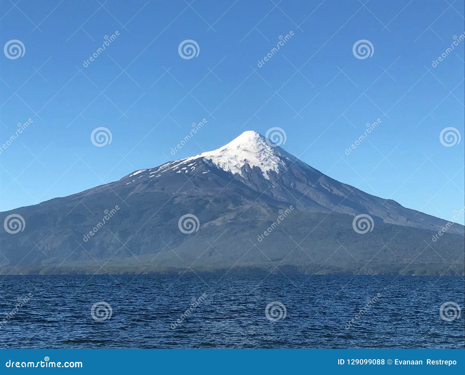 osorno volcano in region de los lagos chile