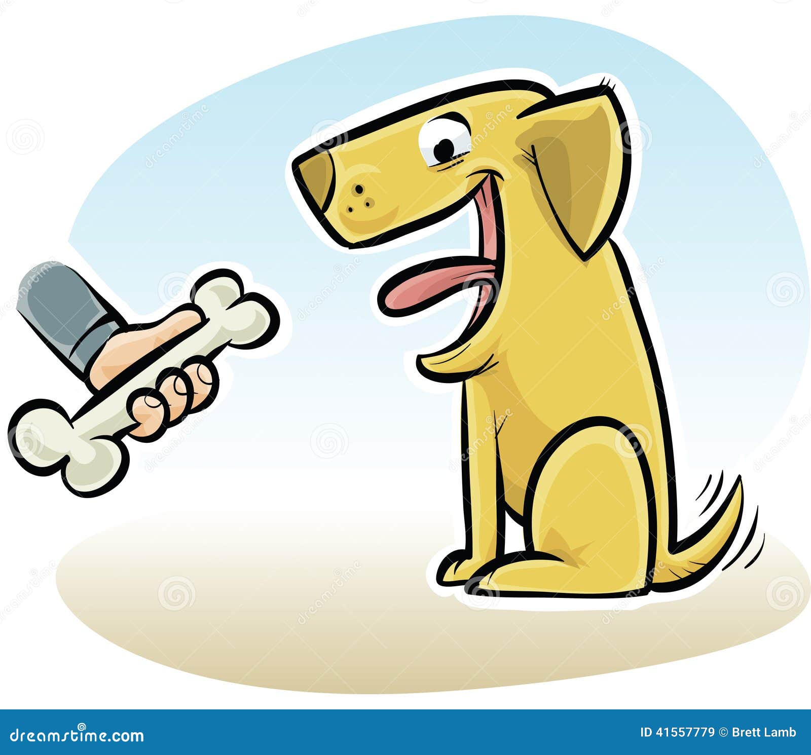 Osso di cane illustrazione di stock. Illustrazione di cane 41557779