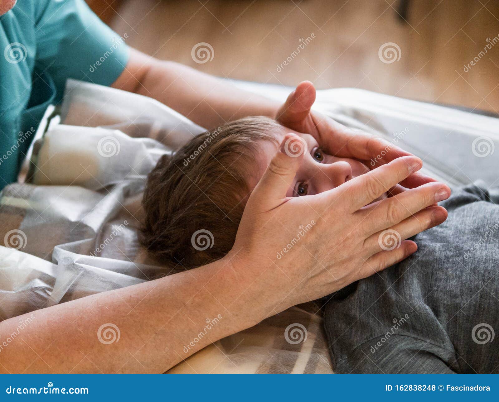 Osteopathy Treatment for a Child Stock Photo Image of manipulative
