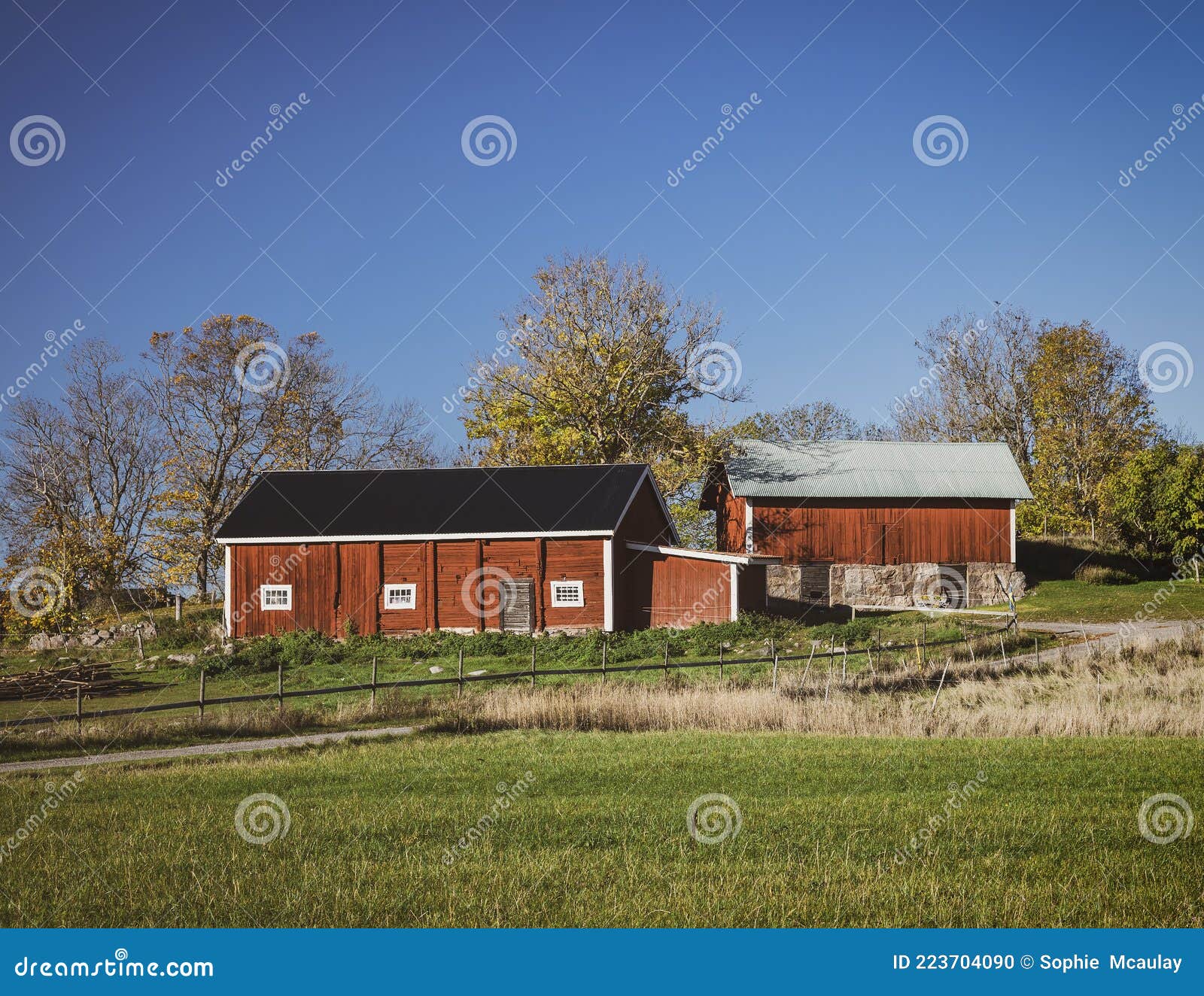 Ostergotland Traditional Farmstead Stock Photo Image of farm