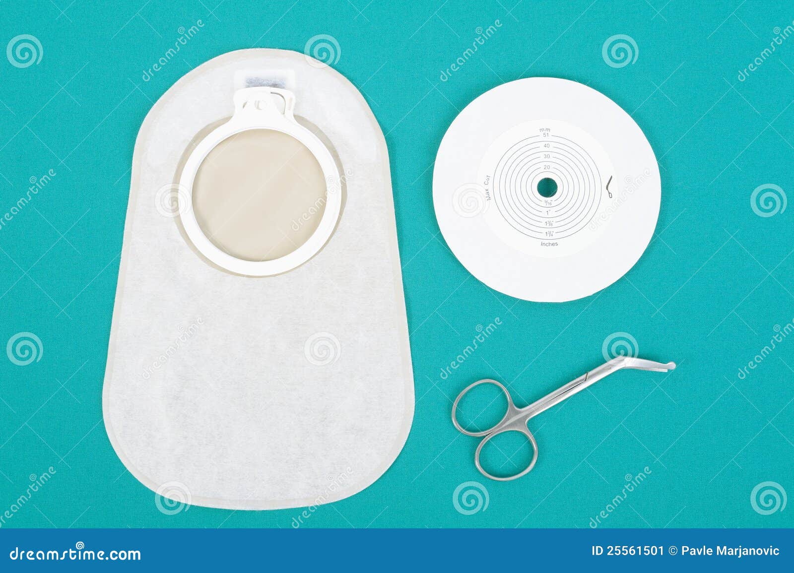 Ostomy supplies stock image. Image of disk, intestinal 25561501