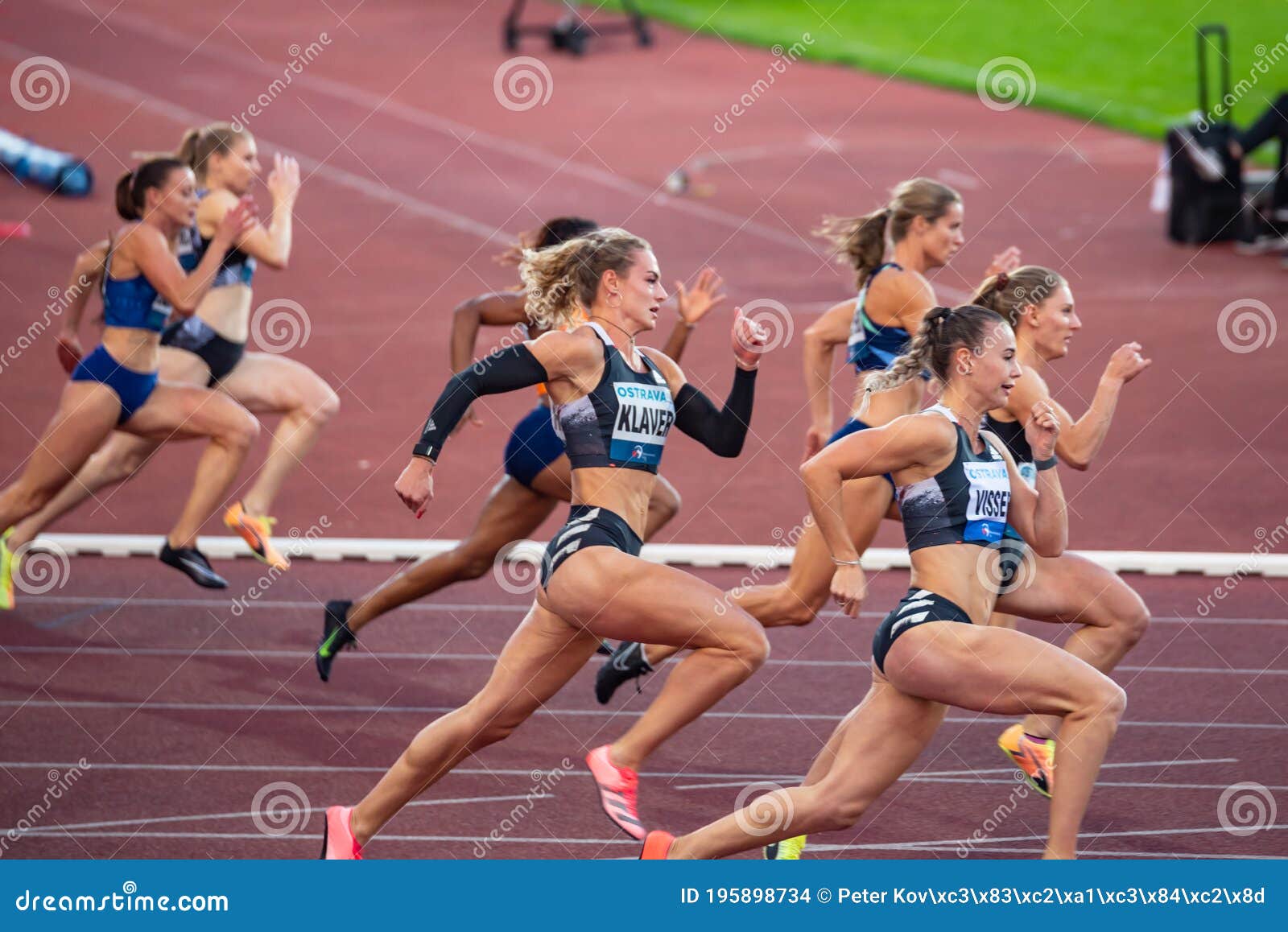 OSTRAVA, CZECH REPUBLIC, SEPTEMBER 8. 2020: Sprinters Race, Professional Track  and Field Sprint Race, Athletes on the Track. Editorial Stock Image - Image  of field, cissa: 195898734