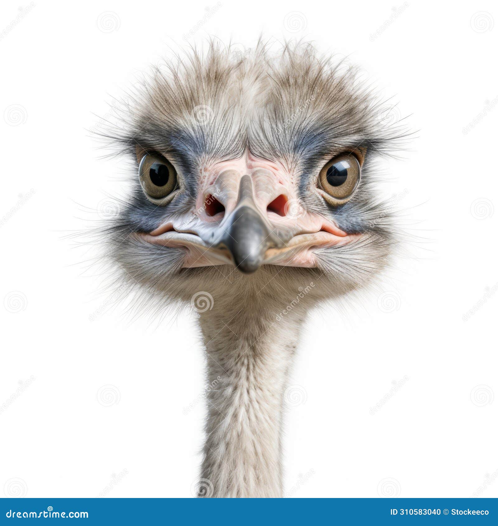 detailed ostrich flat drawing in 8k ultra-clear resolution on white background