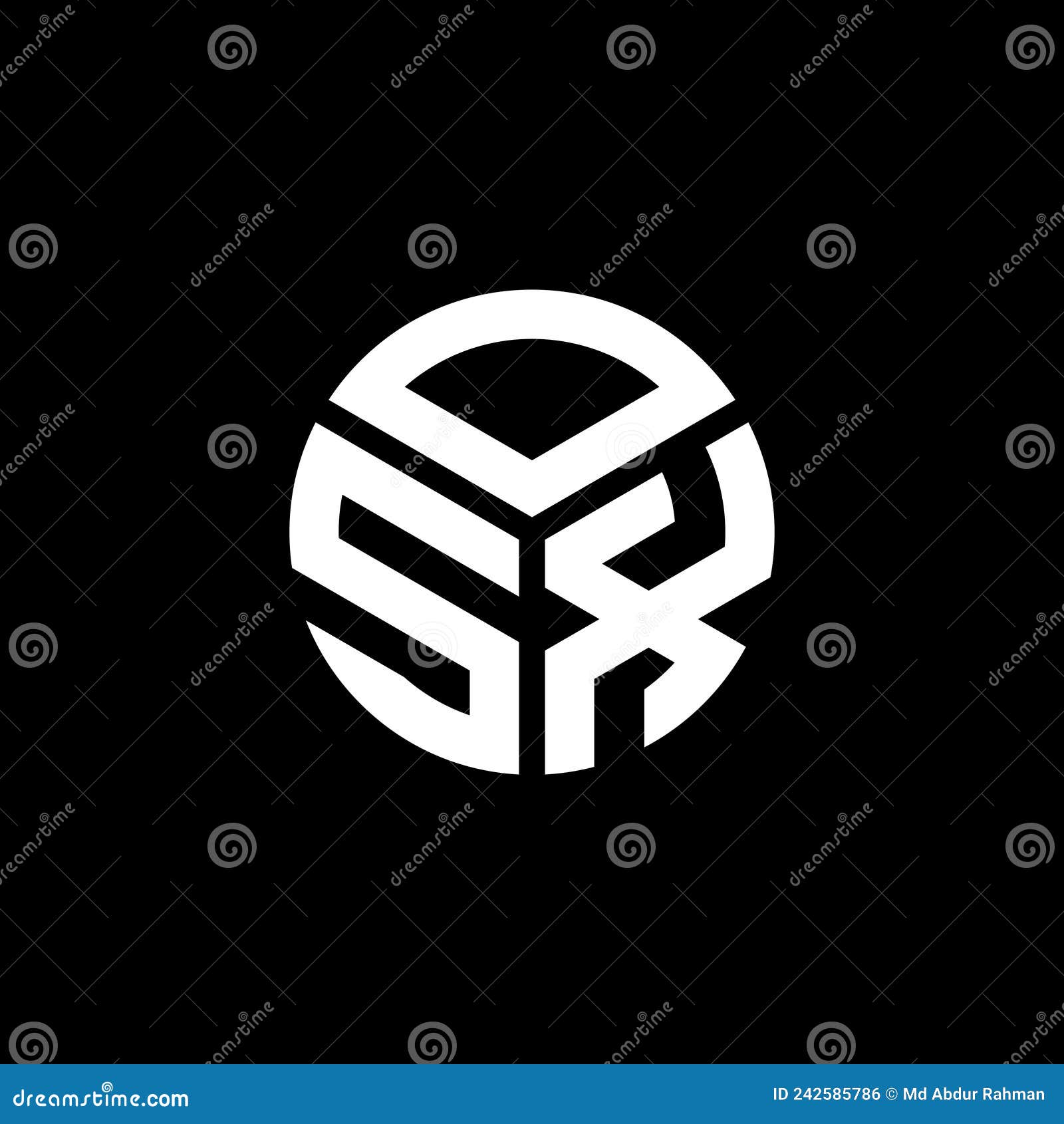 osx letter logo  on black background. osx creative initials letter logo concept. osx letter 