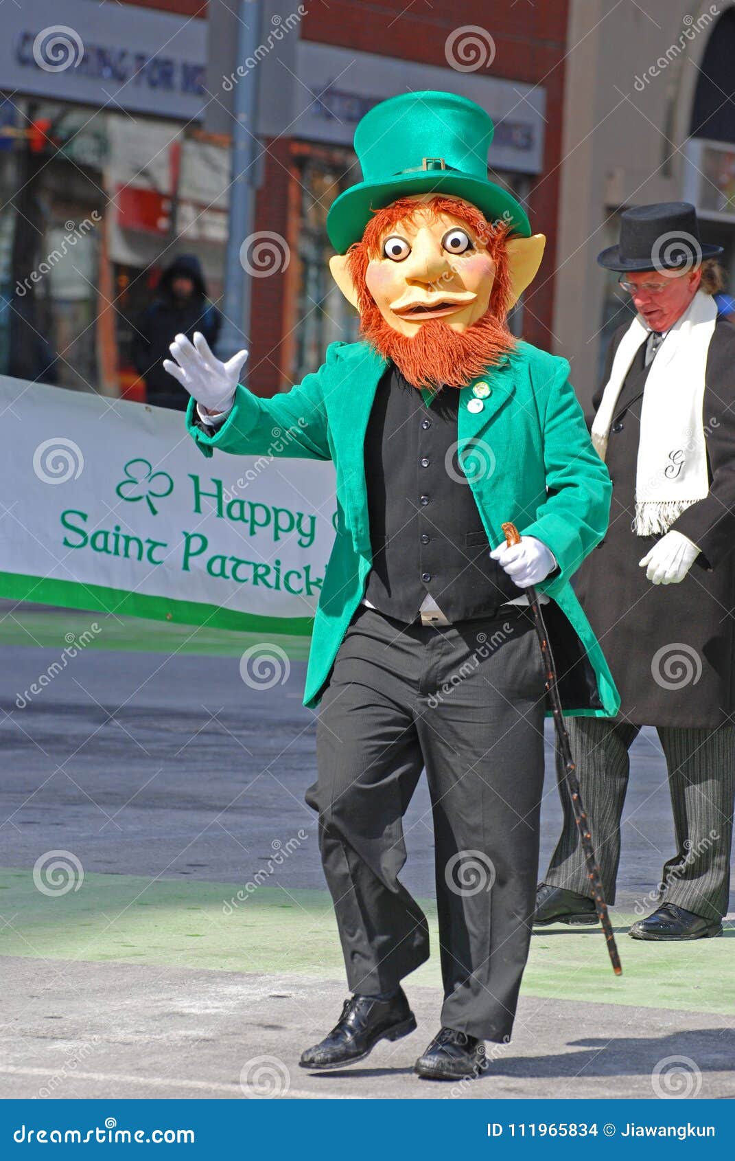Leprechaun in Saint Patrick S Day Parade Ottawa, Canada Editorial Stock