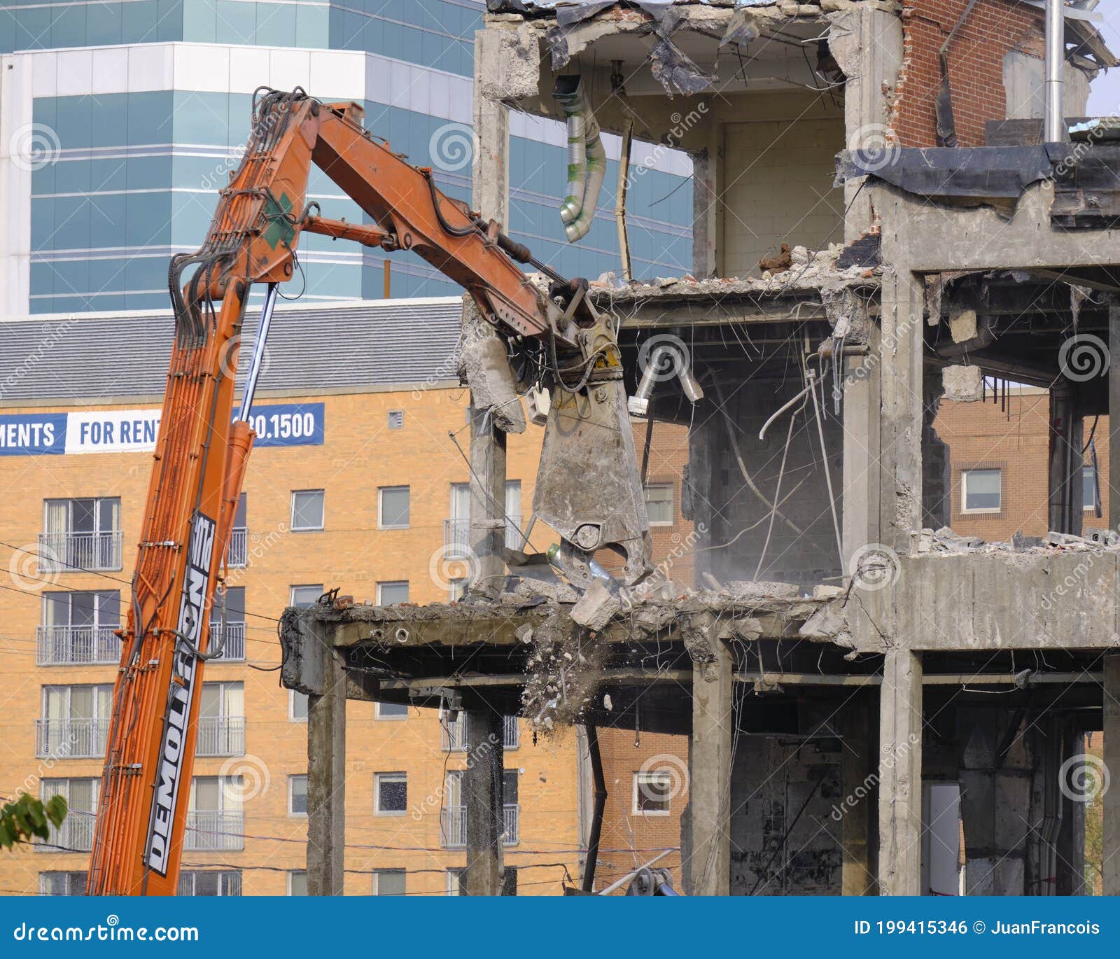 Demolition Crane on Old Building Editorial Photo Image of engineering