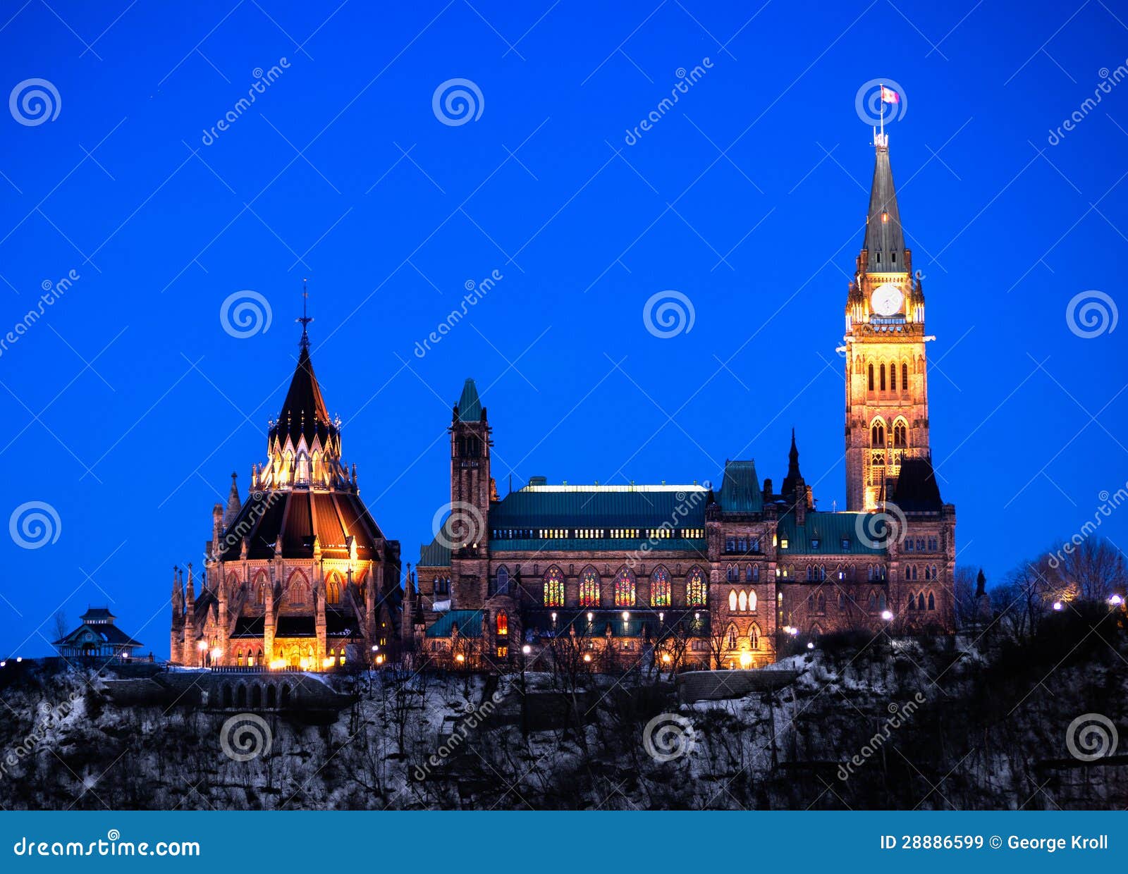 ottawa parliament buildings viewed from west side