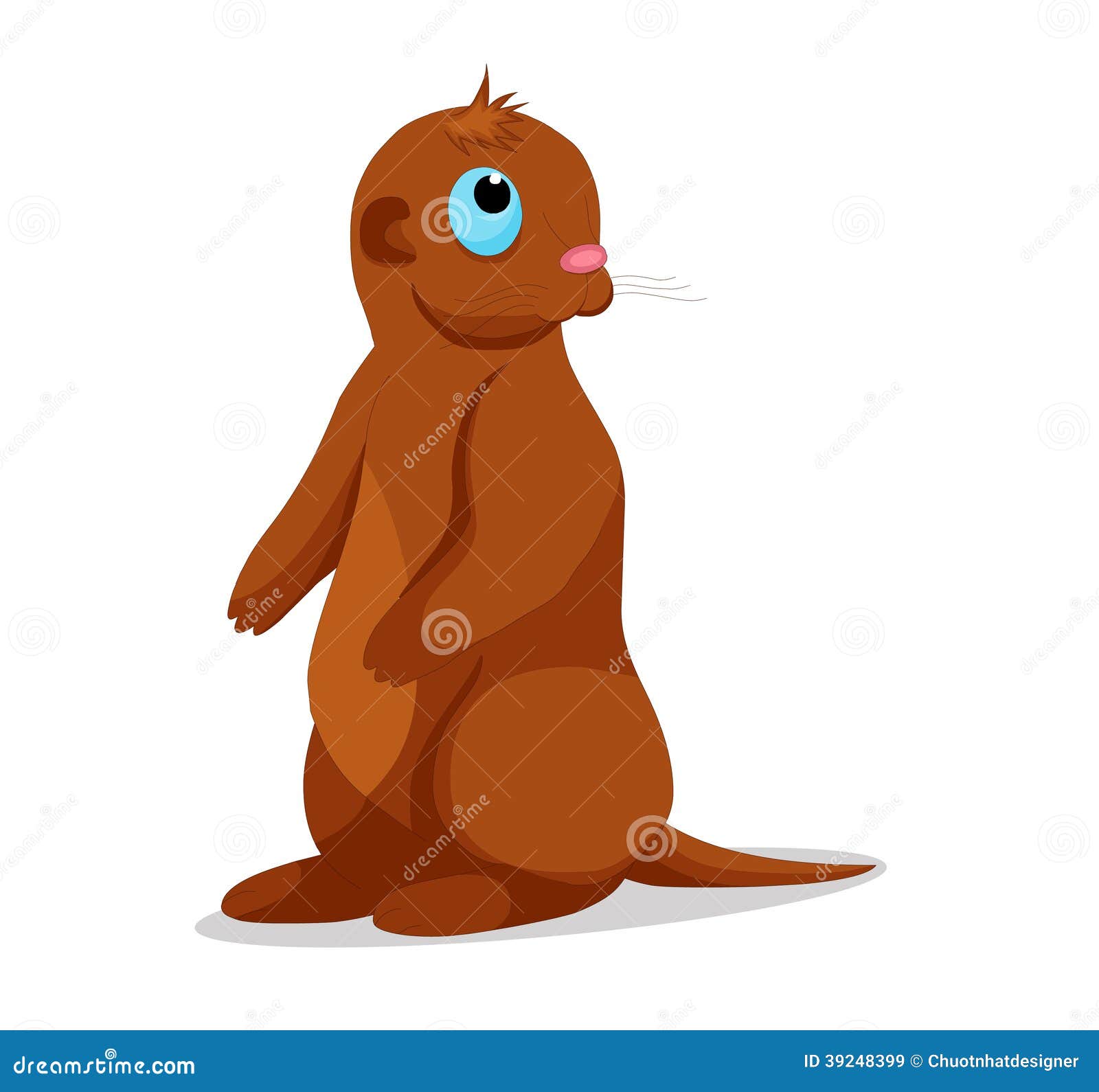 Otters so cute stock vector. Illustration of adorable - 39248399