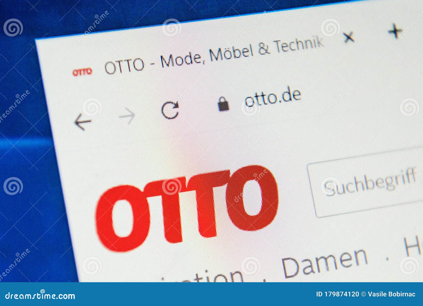 Otto.de Web Focus. Image - Image of site, screen: 179874120