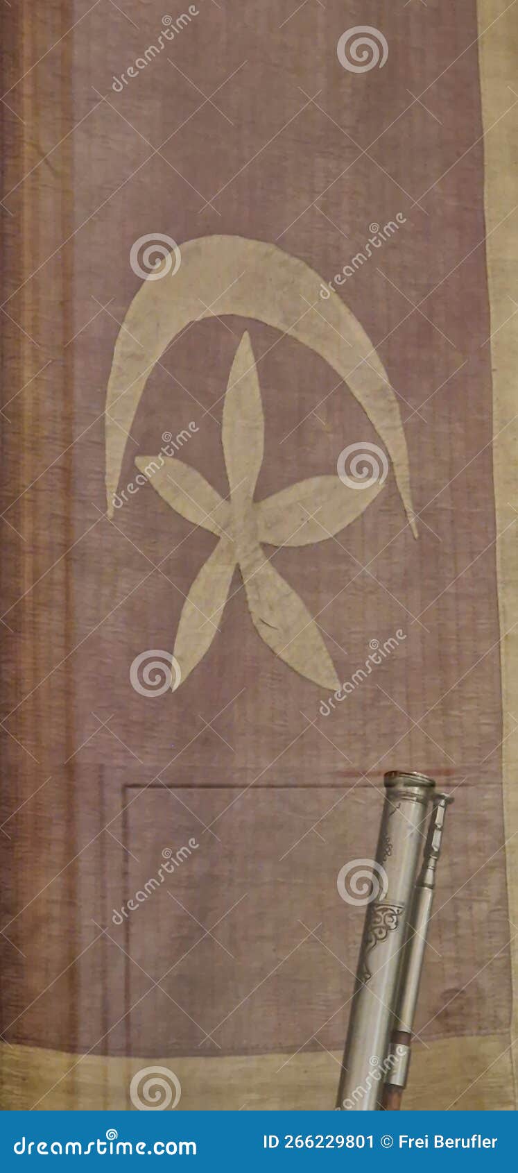 Ottoman Flag Which Passed To the Austrians in 1683 Stock Image Image of vintage, design 266229801