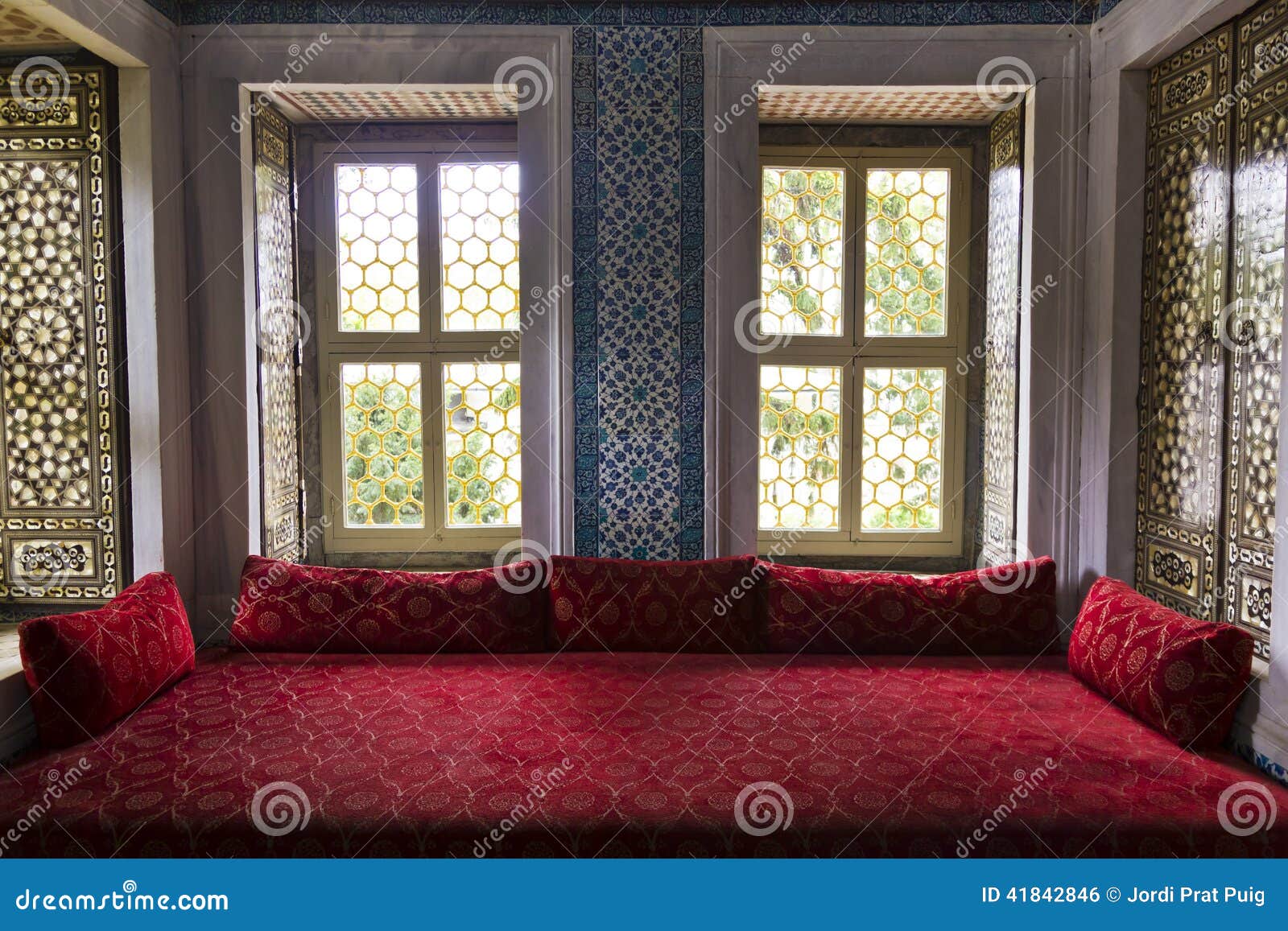 colorful ottoman living room