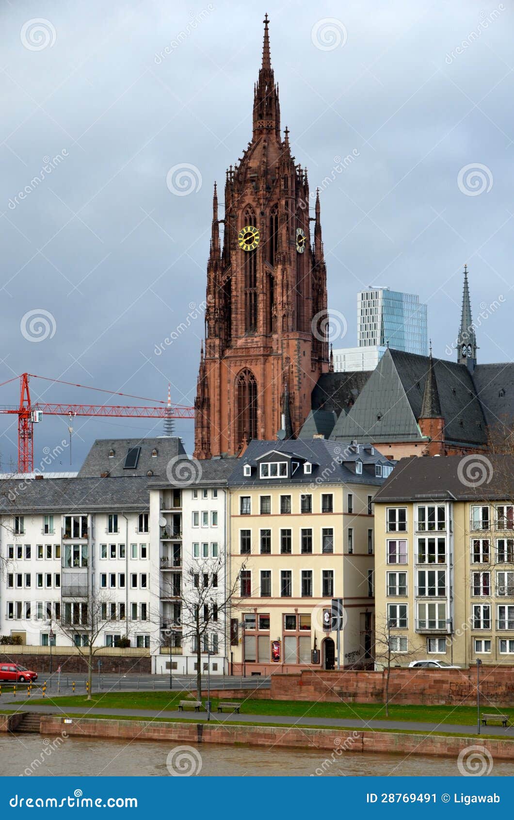 Oud En Nieuw Frankfurt Duitsland Stock Afbeelding Image of bouw