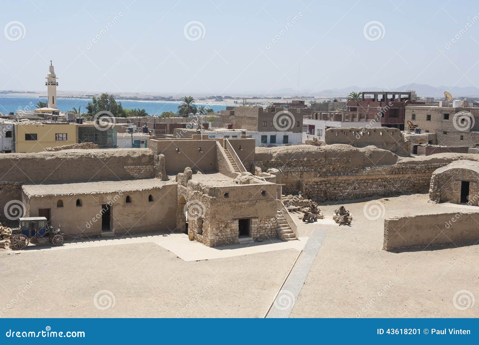 Oud Fort in Oude Egyptische Stad Stock Afbeelding Image of fort, oriëntatiepunt 43618201